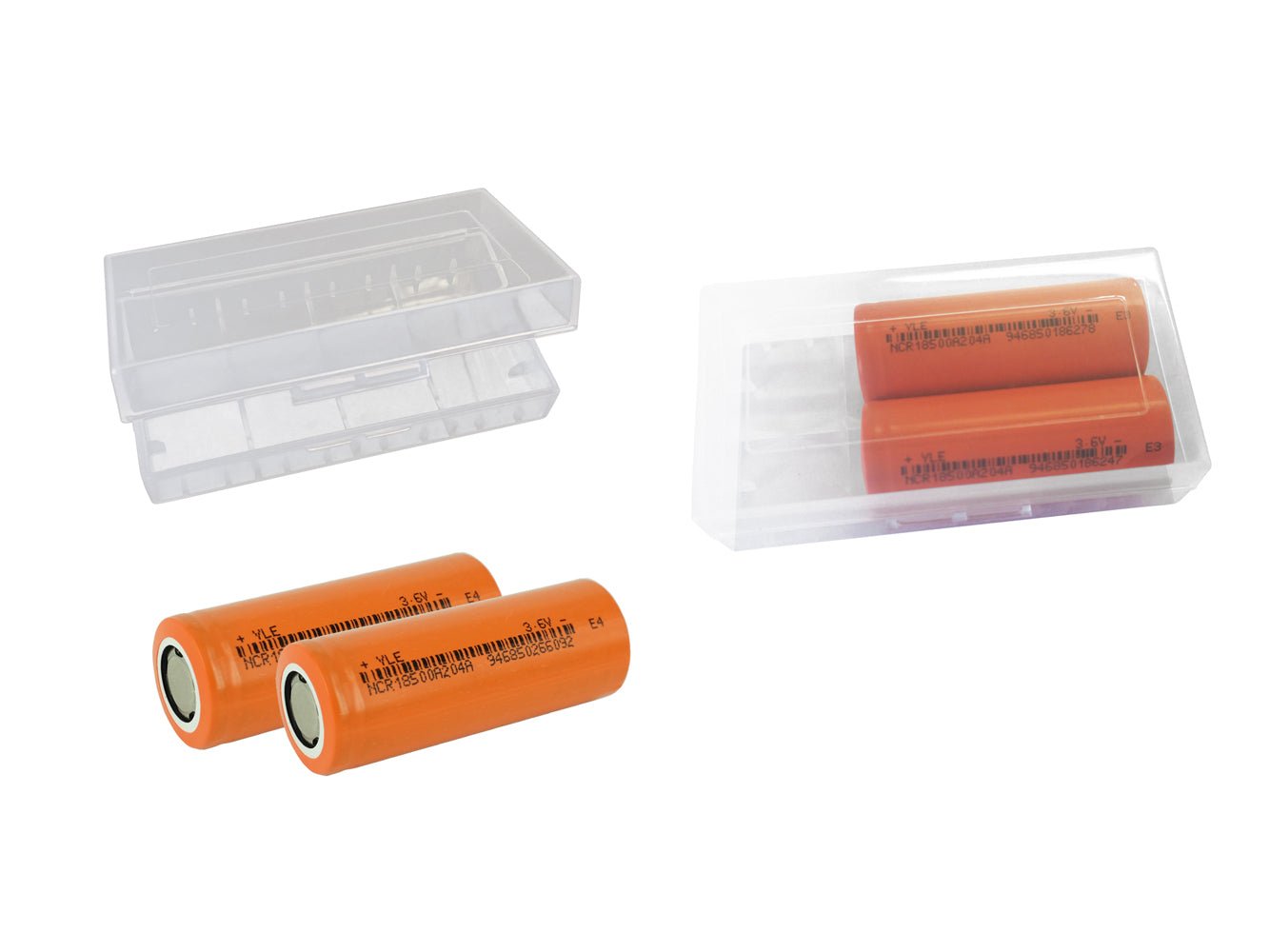Celle per batterie ricaricabili 18500 da 3,6 V e 2040 mAh