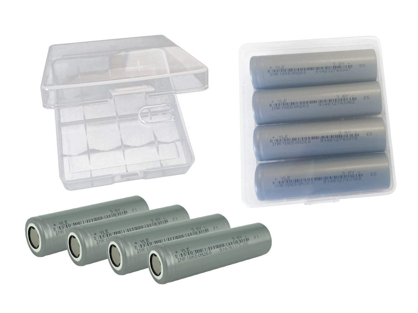 18650 3.6V 2600 mAh oplaadbare Accucellen