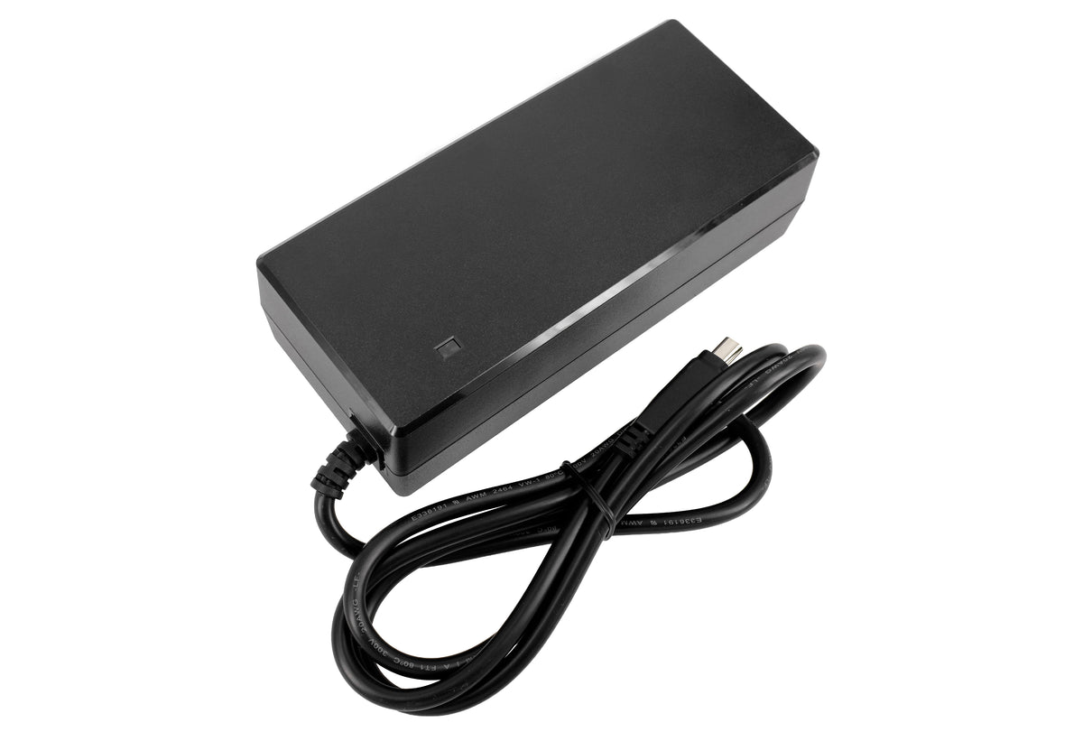 Caricabatterie E‑Bike 42V 2A per Batteria Egoing 36V Li‑Ion – Caricabatterie di Ricambio con Connettore Trapezoidale 5 Pin