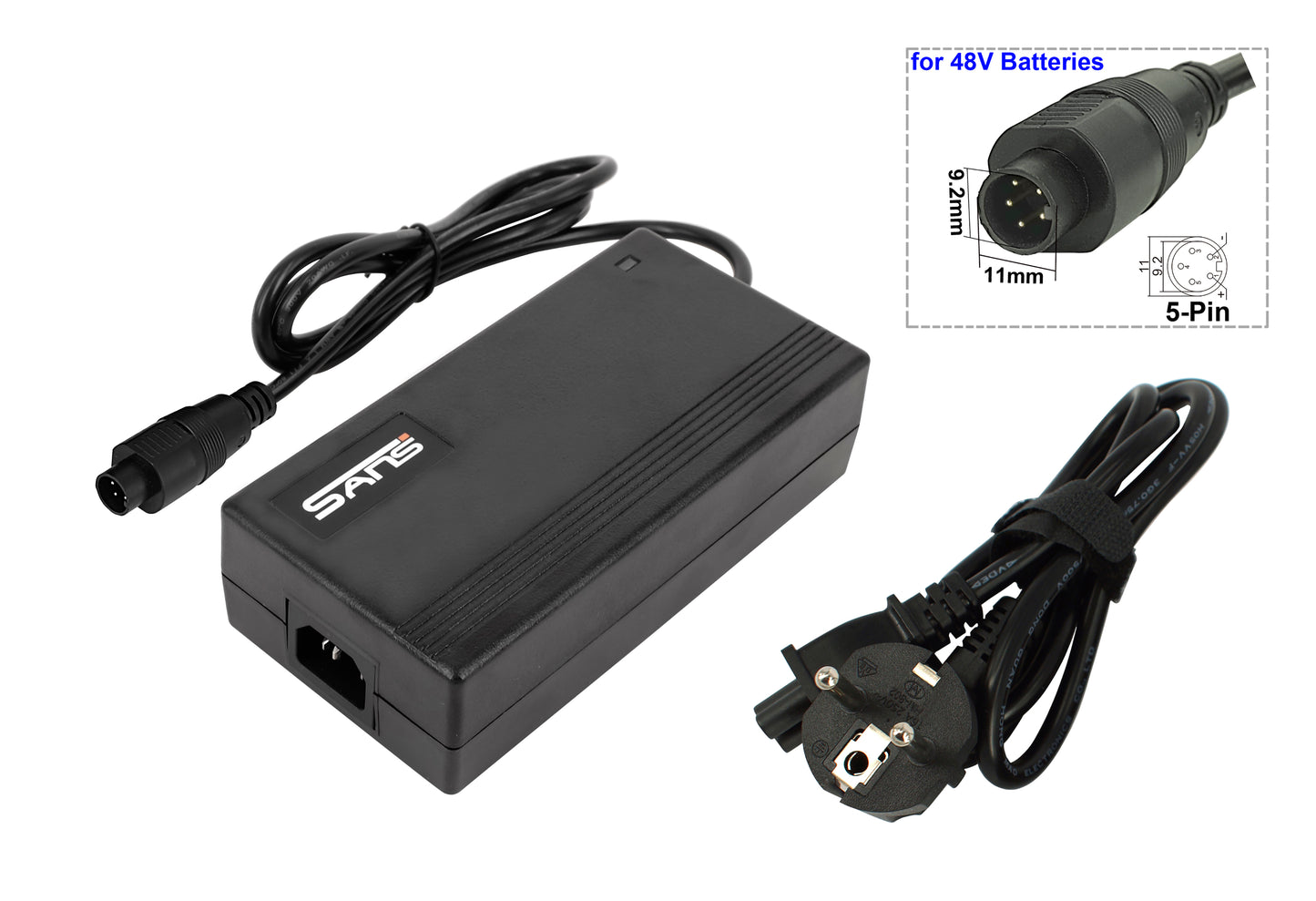 Caricabatterie PowerSmart per Joycube SF-06/Wall-ES 48V 2A con connettore rotondo a 5 pin