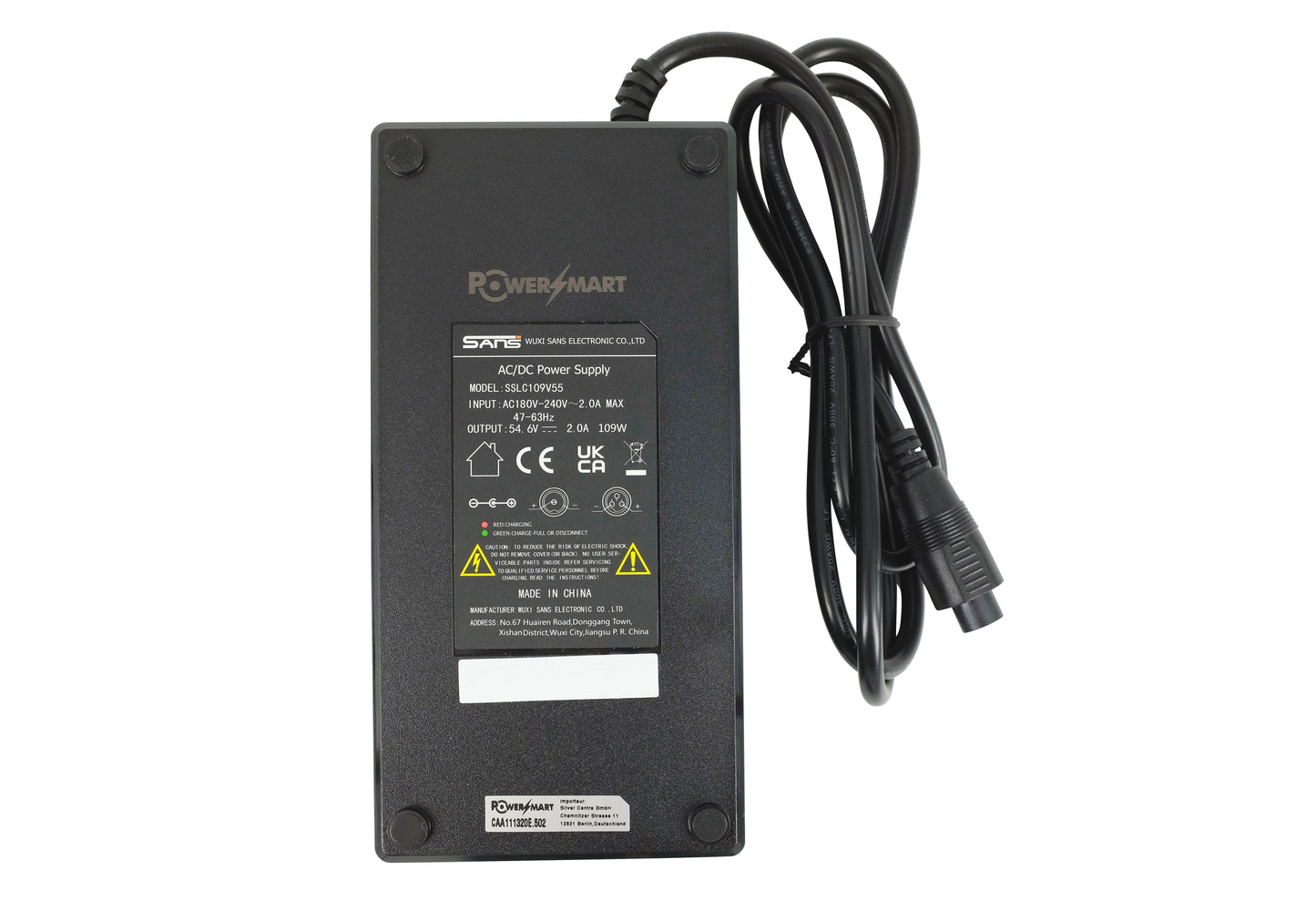 PowerSmart Ladegerät für Joycube SF-06/Wall-ES 48V 2A mit 5-poligem Rundstecker