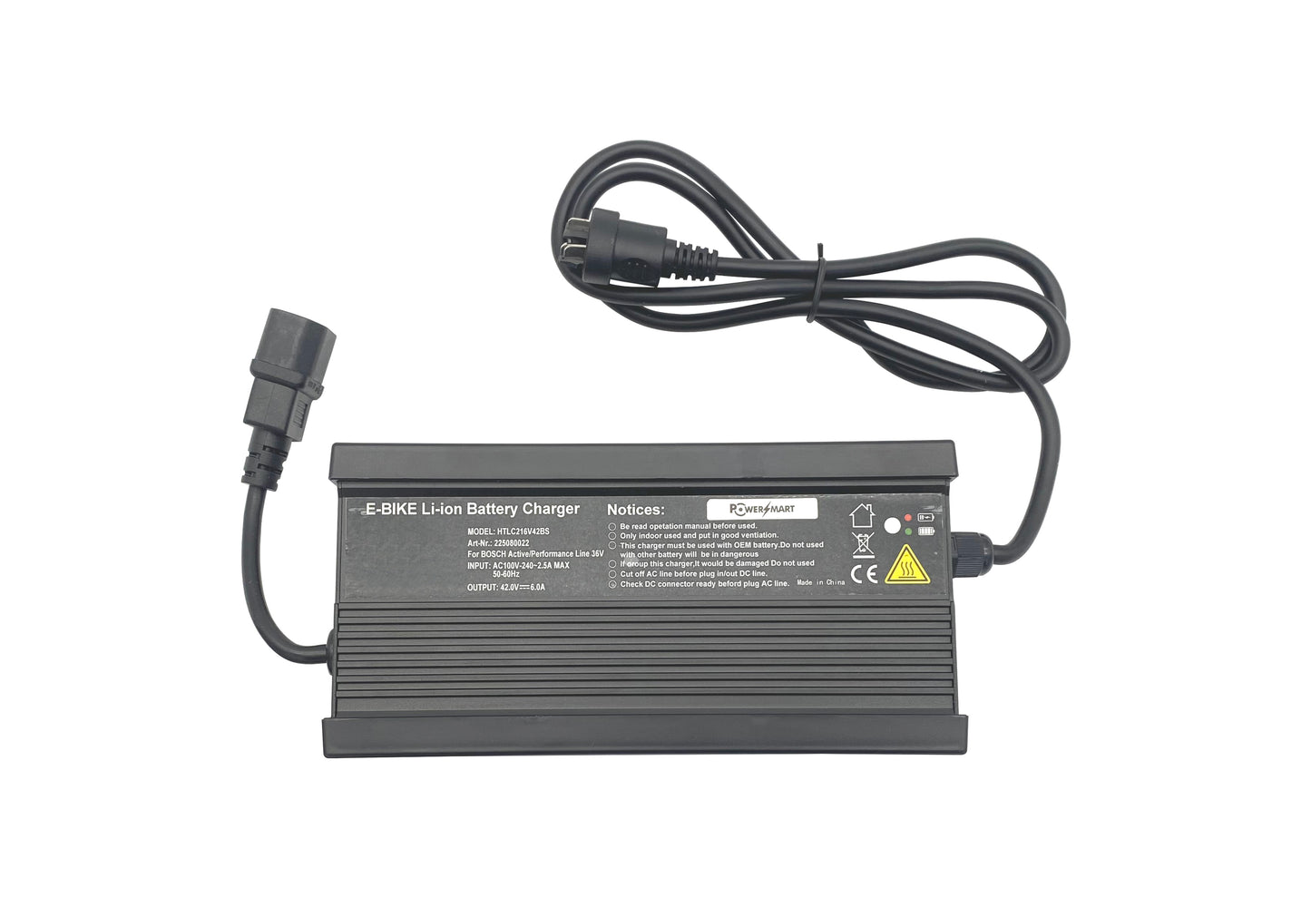 Caricabatterie rapido PowerSmart per Bosch Active/Performance Line (0.275.007.918)