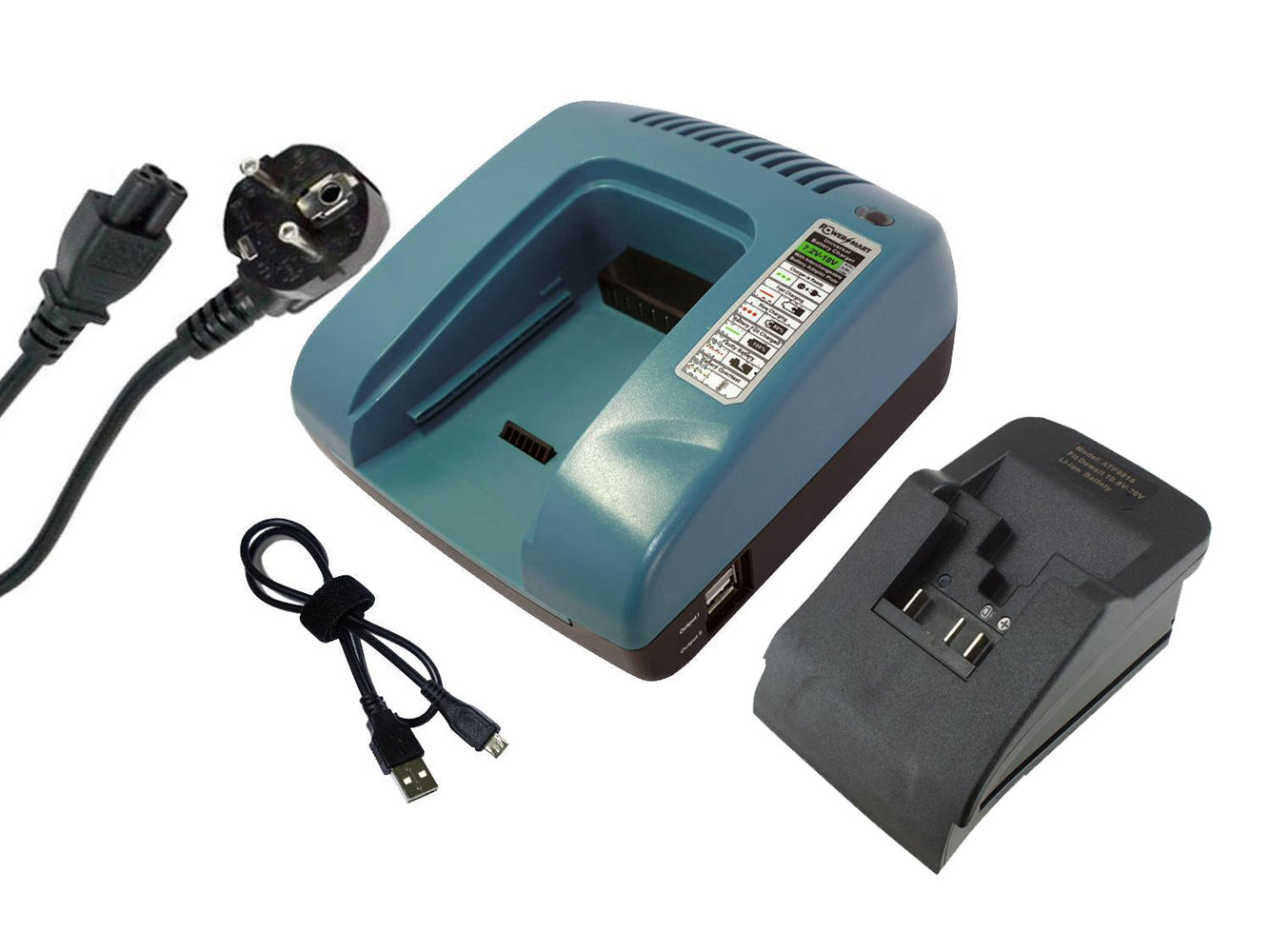 Akkuladegerät für DEWALT Elektrowerkzeuge DCB180, DCB181, DCB181-XJ, DCB182, DCB183, DCB185, DCB200, DCB201, DCB201-2, DCB203, DCB204, DCB120, DCB121, DCB181, DCB181-XJ, DCB183, DCB185, DCB201, DCB201-2, DCB203