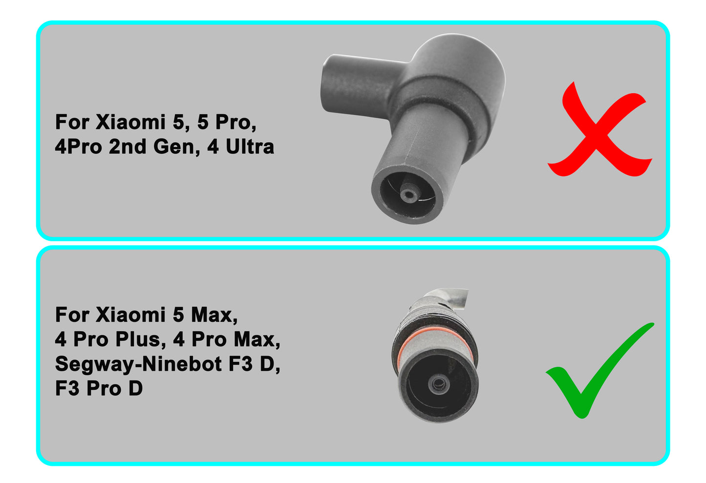 Adattatore Caricabatterie 54.6V 2A per Monopattino Elettrico Xiaomi 4 Pro Plus / 4 Pro Max / Ninebot G3 F3 GT3 ZT3