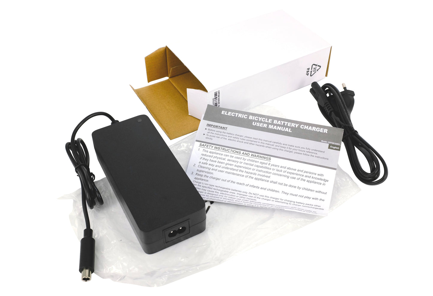 Xiaomi Charger 42V 2A Power Supply Charger Adapter for Xiaomi M365, Ninebot ES1 ES2 ES4 Scooter