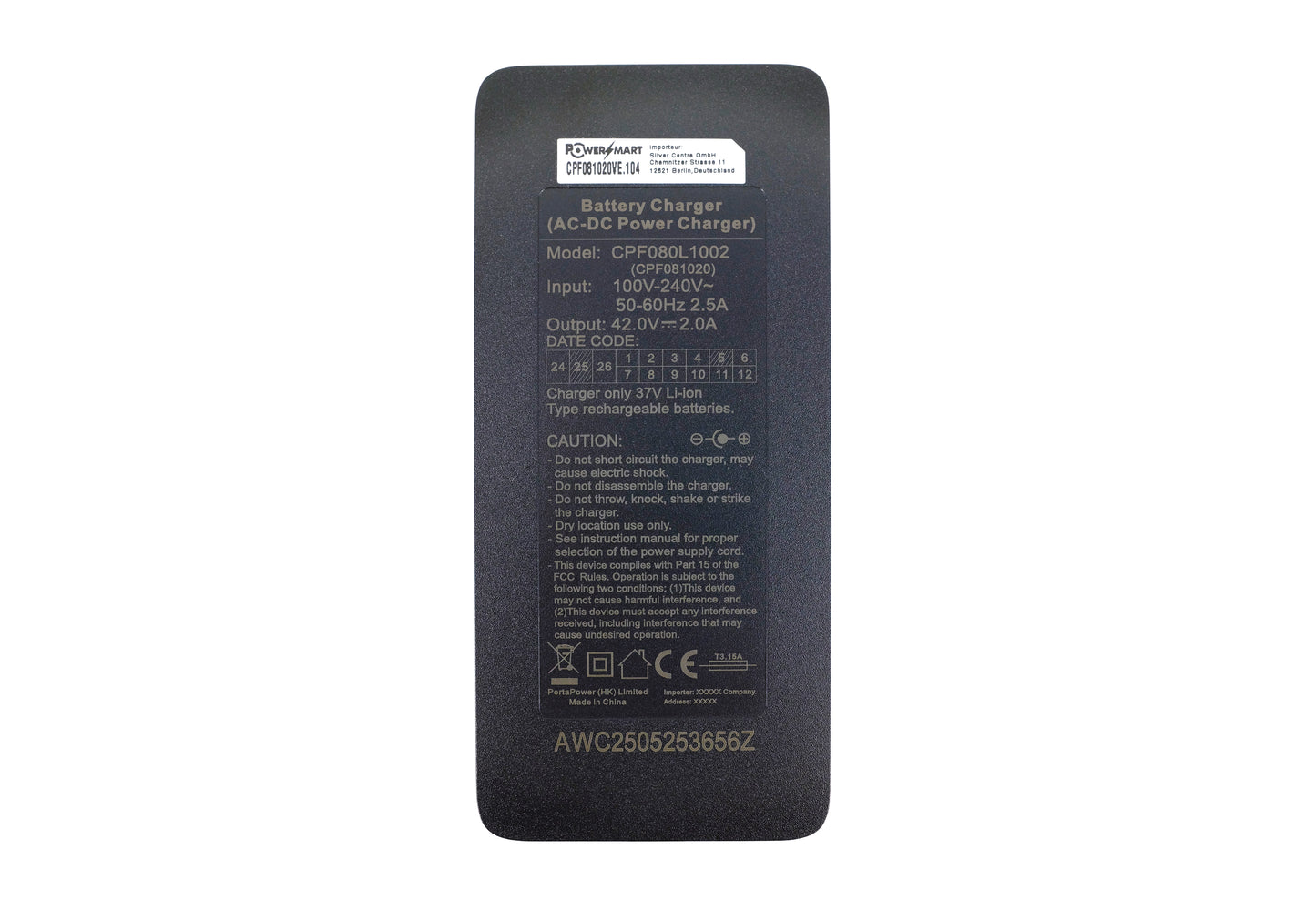Xiaomi Charger 42V 2A Power Supply Charger Adapter for Xiaomi M365, Ninebot ES1 ES2 ES4 Scooter
