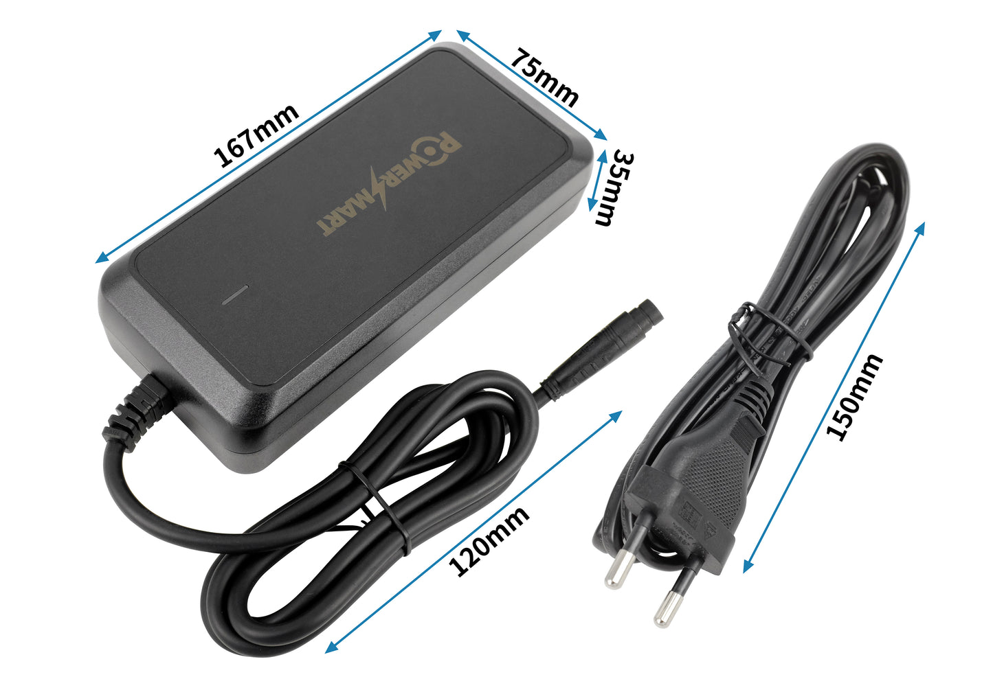 36V 2A Hyena Systems E-Bike-Akku-Ersatzladegerät für Carrera Impel und Feu Vert E-Rox Elektrofahrräder