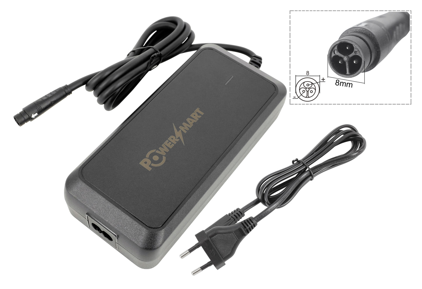 Ladegerät für E-Bikes mit 48-V-Akku, Ersatz für MATE X 750W 48V (MAX 3-polig) 14,5–17,5Ah Akku