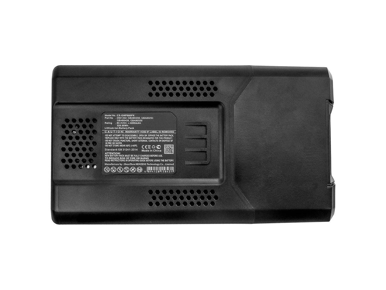 Batteria per tosaerba da 80 V per GreenWorks 2901302, G80B4, GBA80200, GBA80250, GBA80400, GBA80500