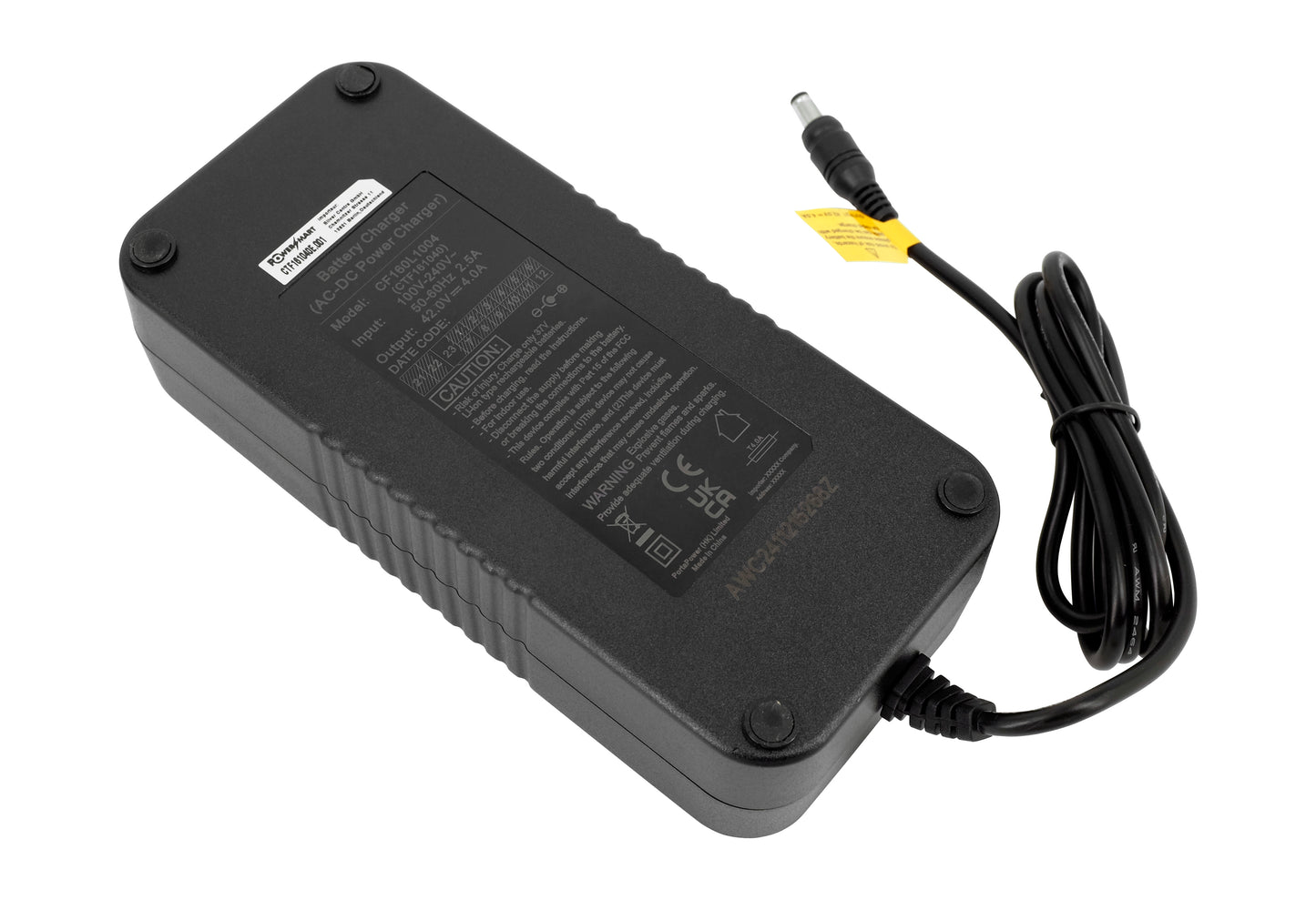 Chargeur 42V 4A pour batterie de vélo électrique Li-Ion 36V, prise DC 5,5*2,1mm