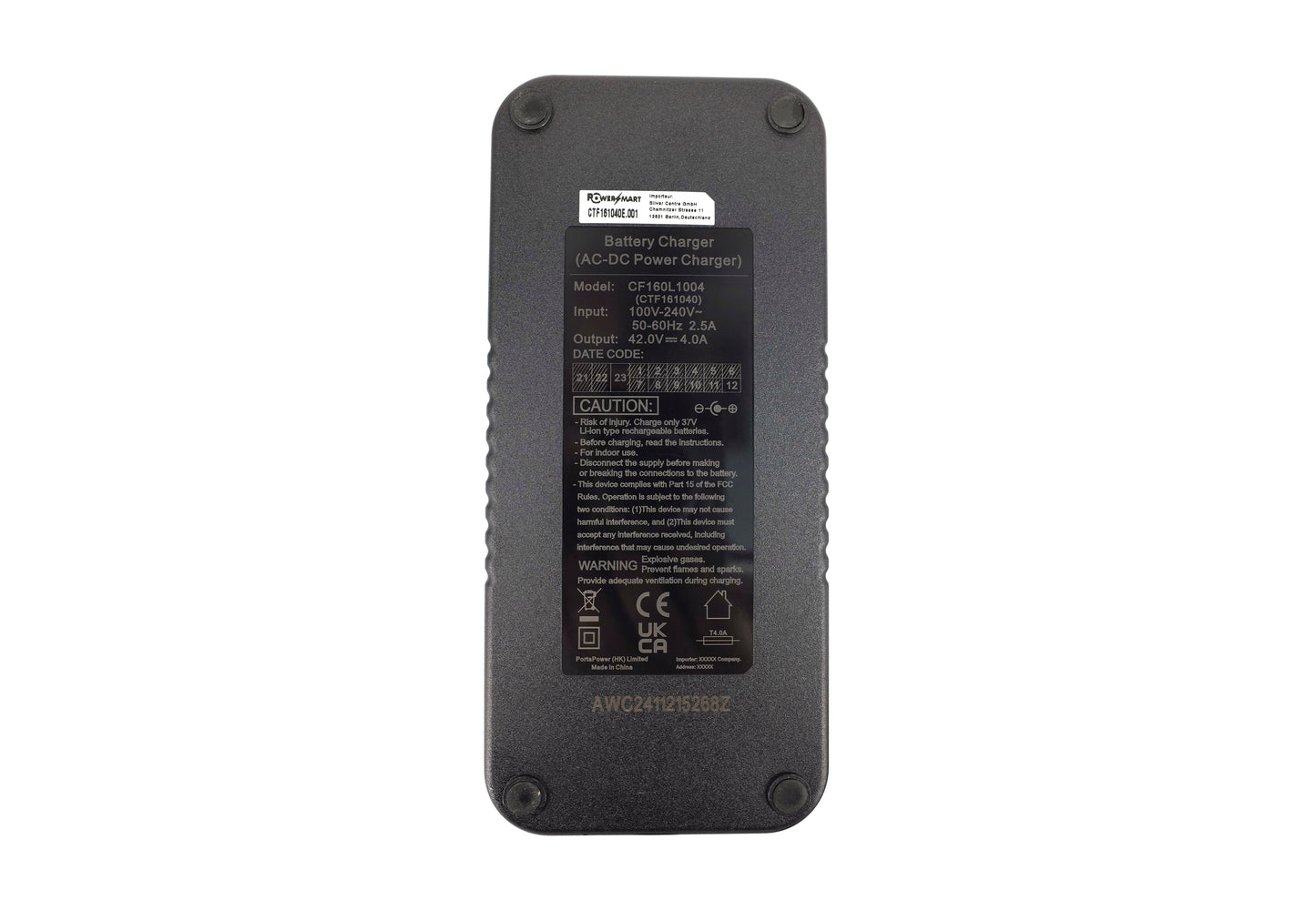 Chargeur 42V 4A pour batterie de vélo électrique Li-Ion 36V, prise DC 5,5*2,1mm