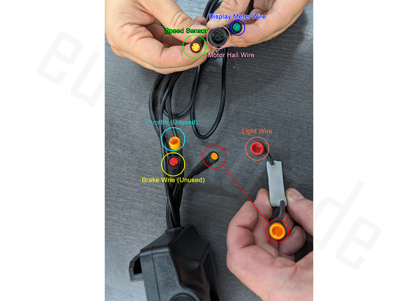 DIY-conversiekit voor Brompton vouwfiets 36V 8,7Ah/313,2Wh