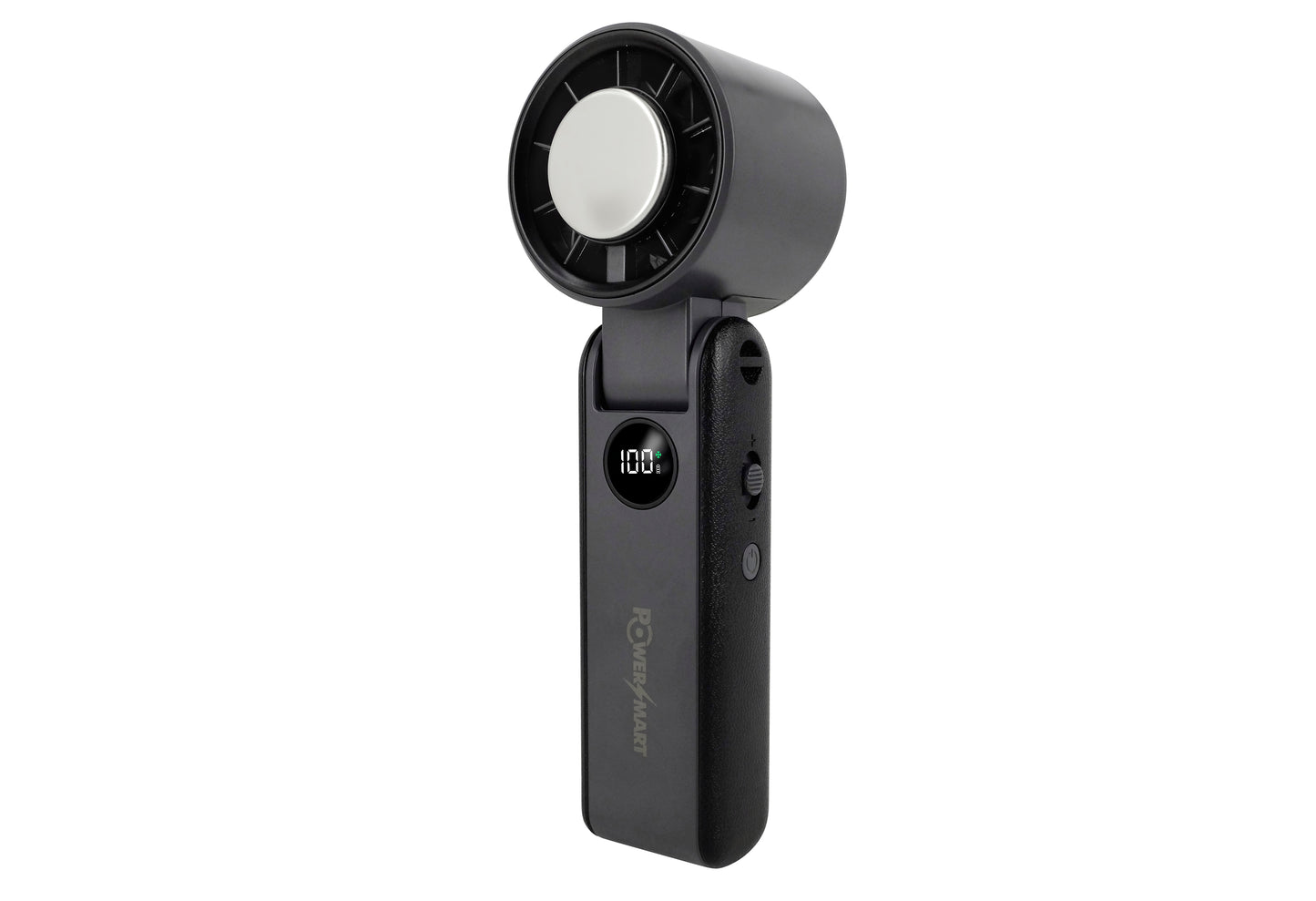 3-in-1 Handheld-Kühlventilator mit Eisplatte & 100-Stufen-Turbowind | 3000mAh Faltbarer Nackenventilator mit LED-Display | Tragbarer Mini-Ventilator mit Halbleiter-Sofortkühlung