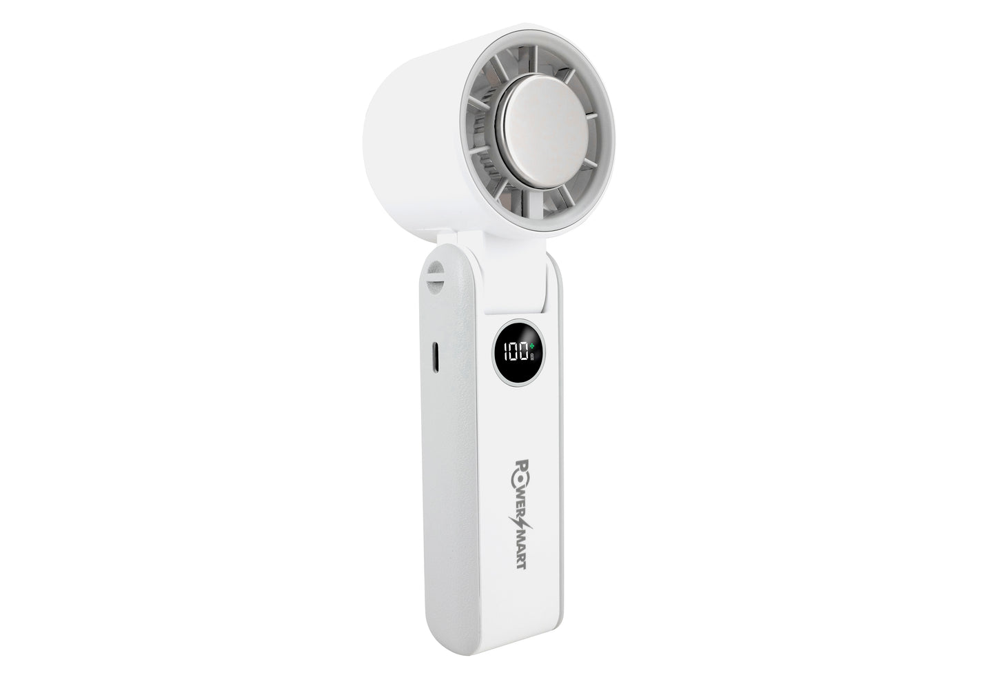 3-in-1 Handheld-Kühlventilator mit Eisplatte & 100-Stufen-Turbowind | 3000mAh Faltbarer Nackenventilator mit LED-Display | Tragbarer Mini-Ventilator mit Halbleiter-Sofortkühlung