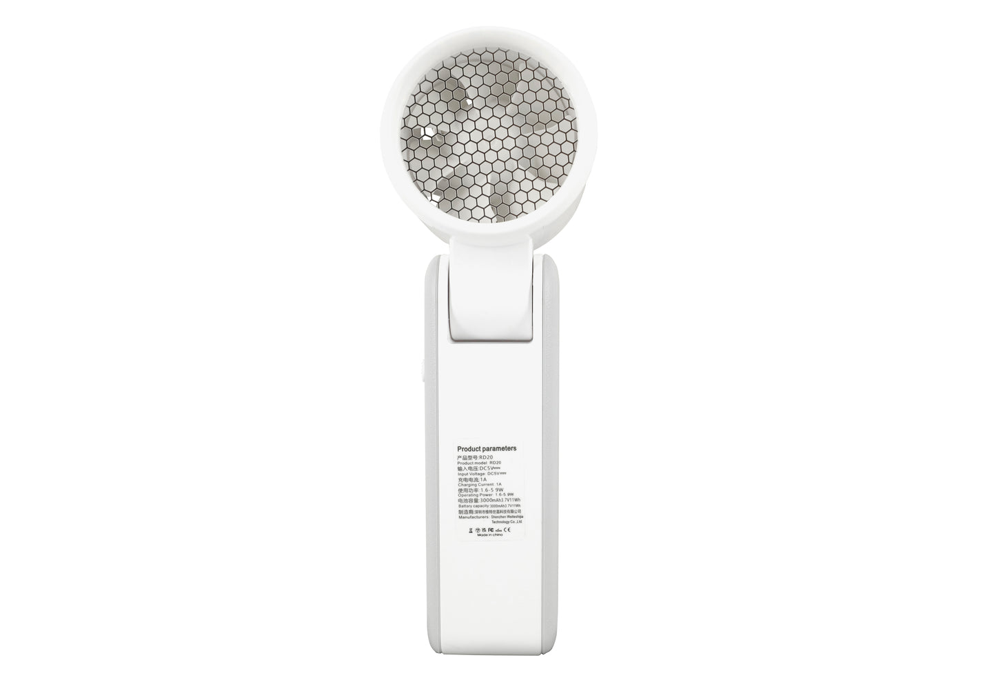3-in-1 Handheld-Kühlventilator mit Eisplatte & 100-Stufen-Turbowind | 3000mAh Faltbarer Nackenventilator mit LED-Display | Tragbarer Mini-Ventilator mit Halbleiter-Sofortkühlung