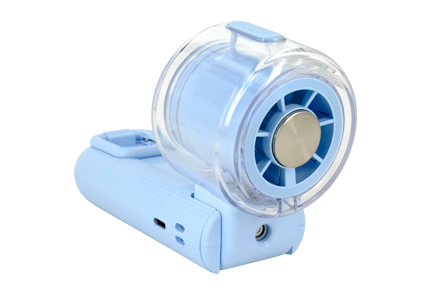 3-in-1 Handheld Fan with Semiconductor Cooling, Water Mist & Turbo Wind | 3600mAh Foldable Portable Fan