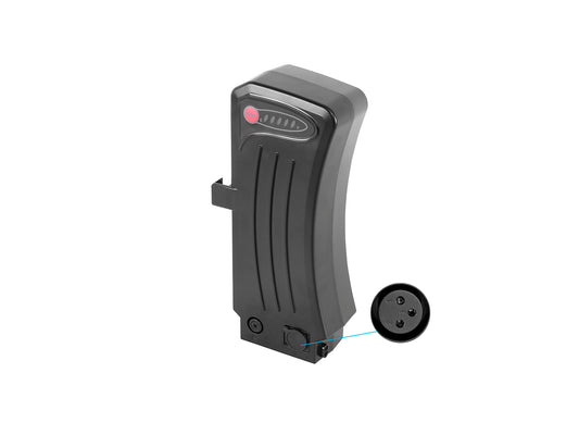 Batteria Powersmart SideClick SILVER 36V 13,6Ah per e-bike con batteria SideClick di Prophete, Zündapp, Kreidler, Mercedes Benz e altri (modelli 412 / 447)