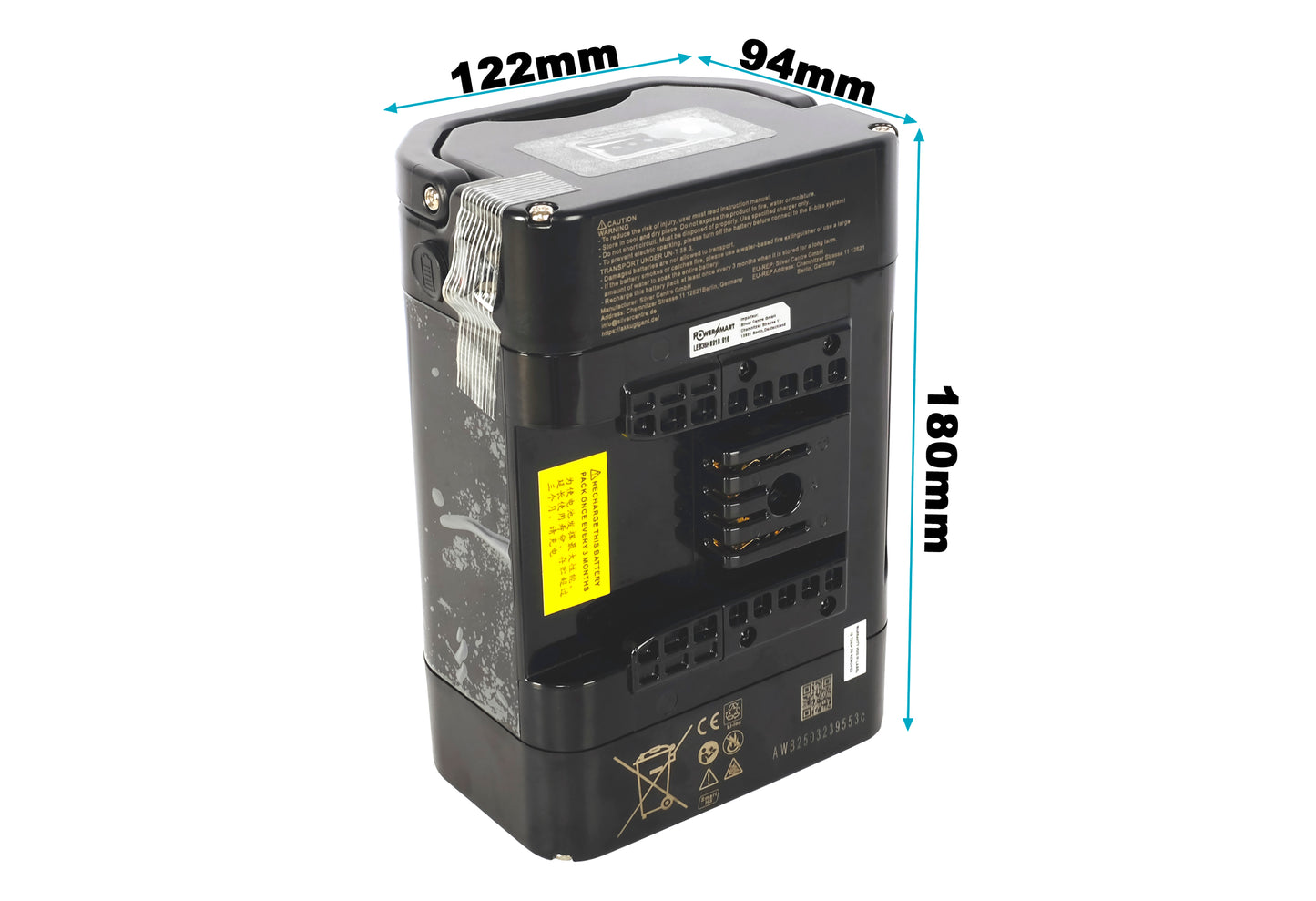 Batteria JohnnyLoco Multi-fit 36V 14Ah per bici elettrica JohnnyLoco (Smart BMS)