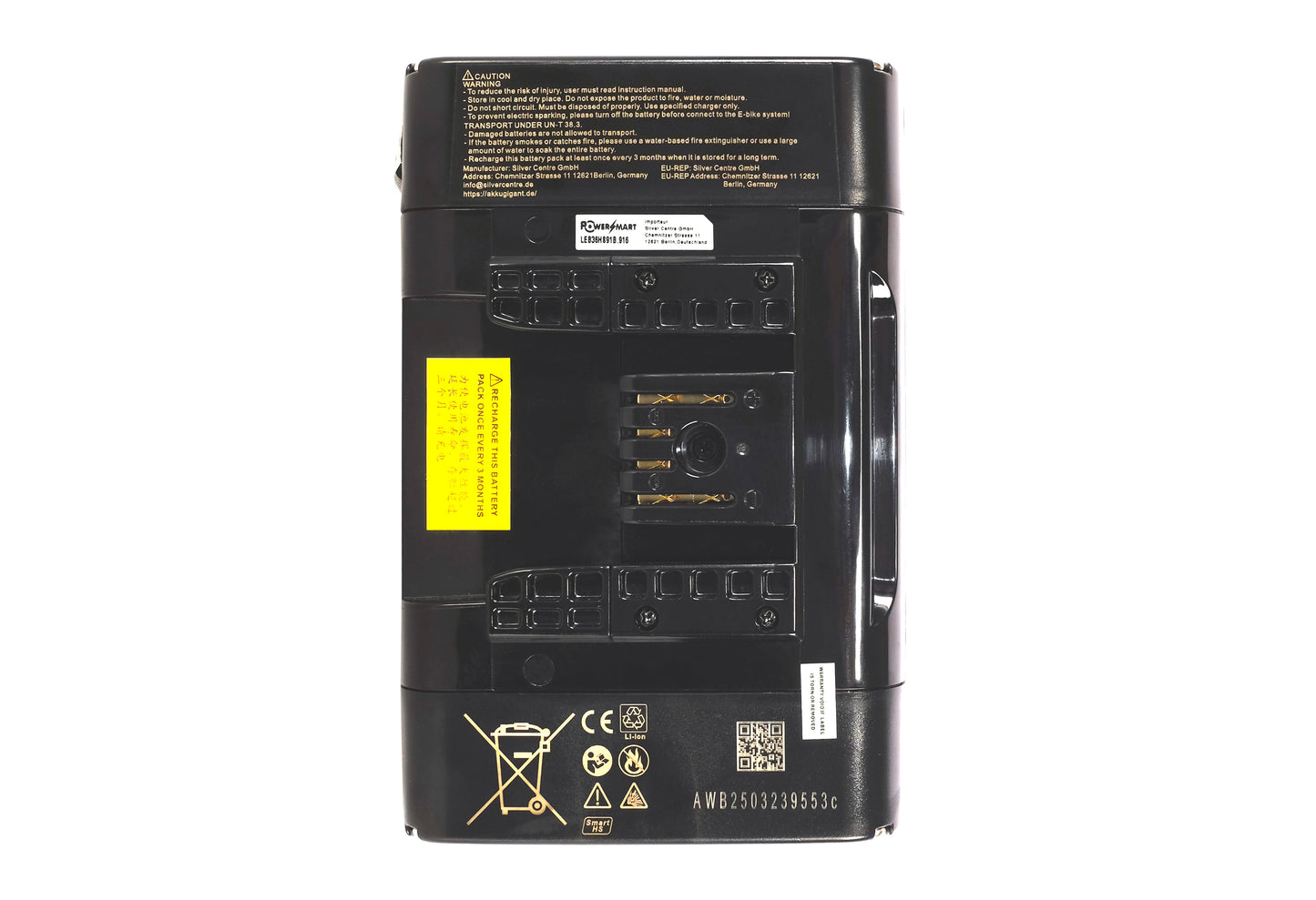 Batteria JohnnyLoco Multi-fit 36V 14Ah per bici elettrica JohnnyLoco (Smart BMS)