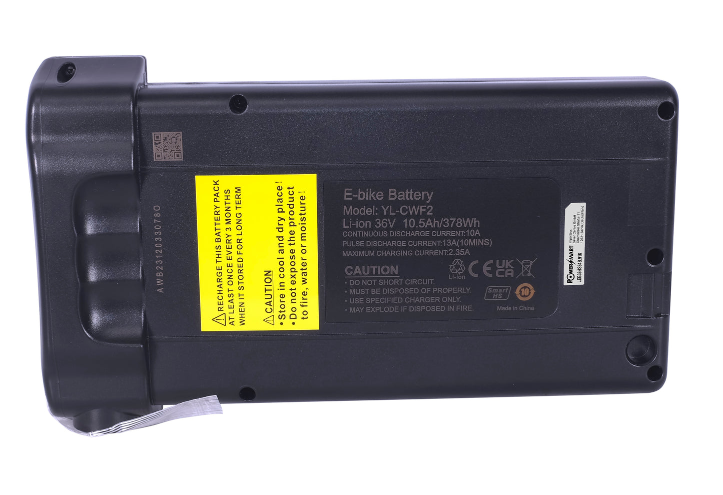 VAYA E-Bike-Akku 36V 10,5Ah 378Wh für VAYA CB1, VAYA MINI, VAYA CLASSIC