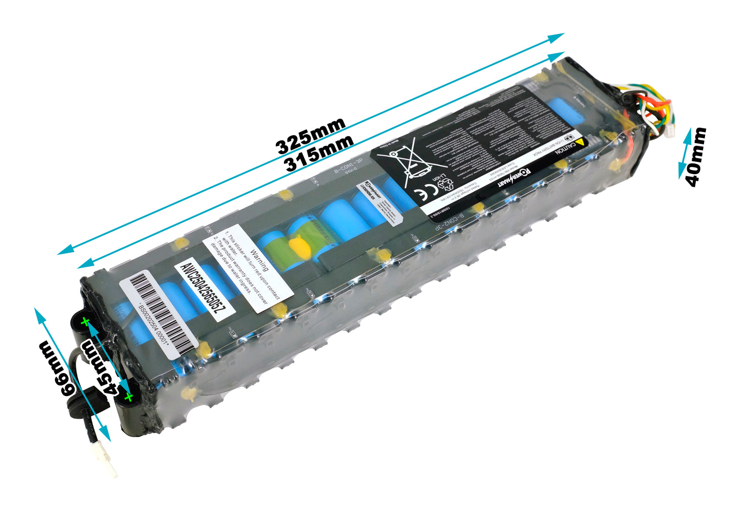 Batteria di ricambio per scooter elettrico Xiaomi Mi 3 da 7800 mAh