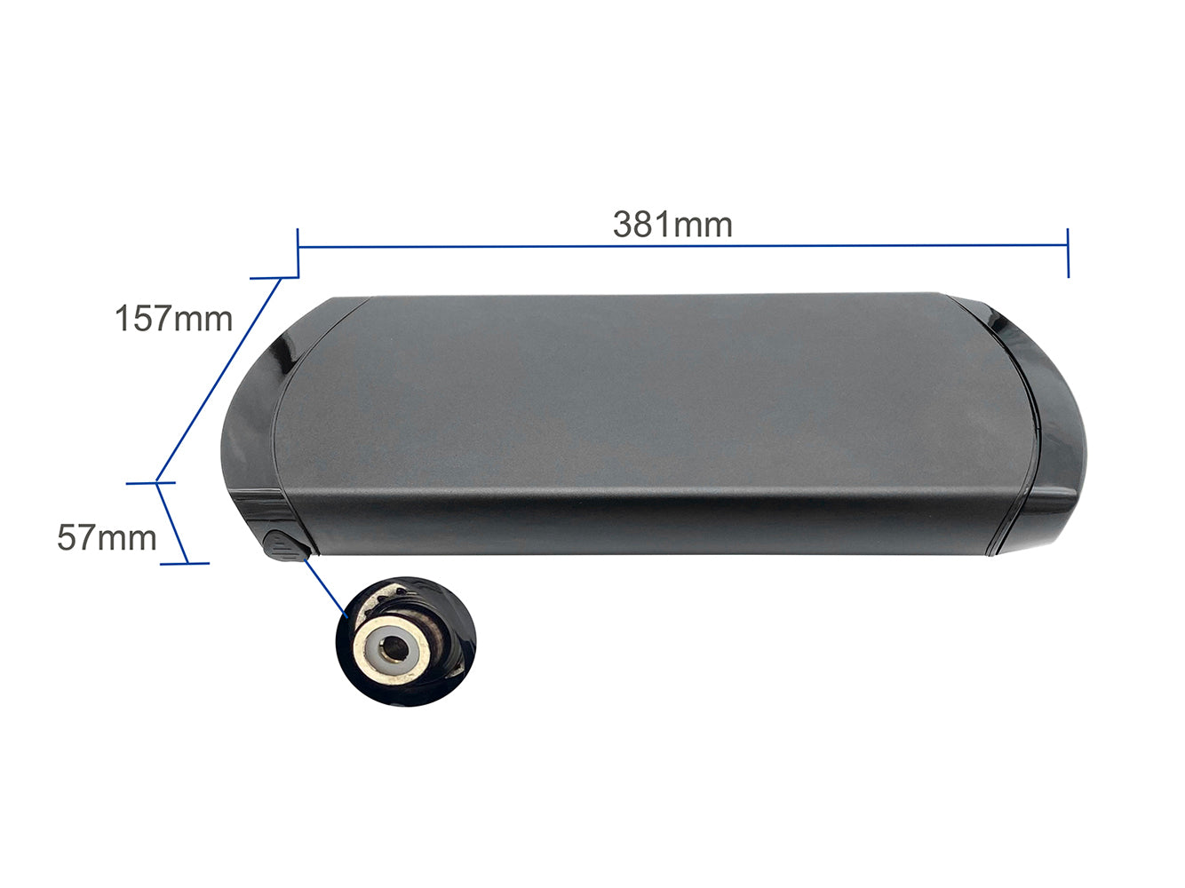 Batteria posteriore agli ioni di litio da 36 V 13 Ah/481 per bici elettrica Wall-E Phylion SENZA supporto