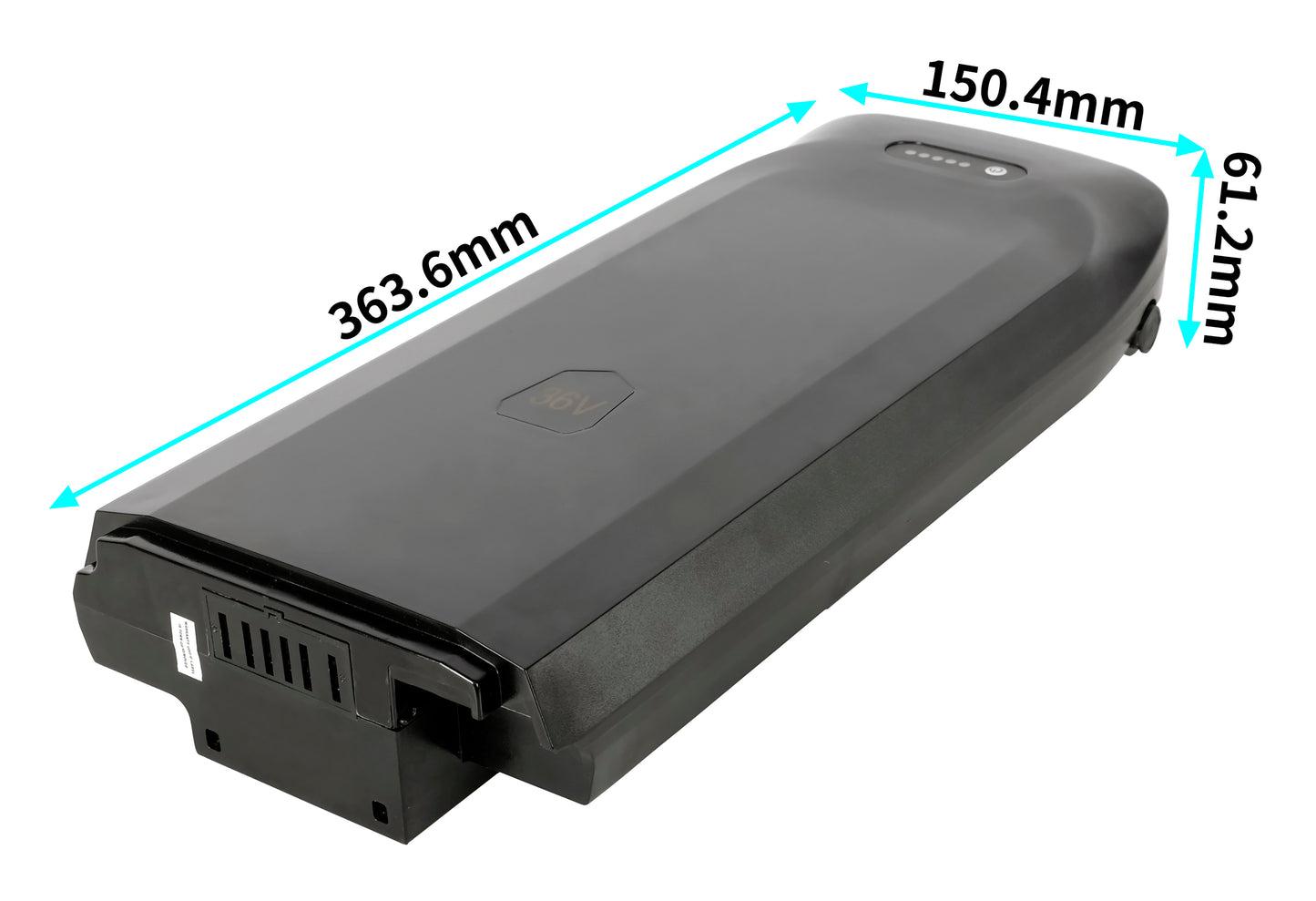 Batterie Li-Ion 36 V - 13 Ah pour vélo électrique, compatible avec les modèles Crescent Elin/Elina, Crescent Elmo, Crescent Elwin et Crescent Elora.