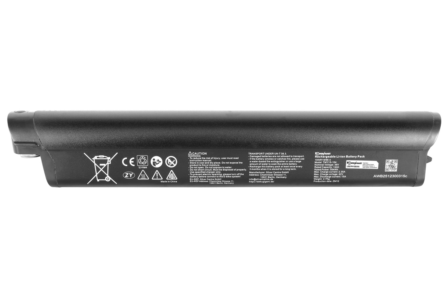 Batería de repuesto para bicicleta eléctrica F.lli Schiano E-Wave, E-Voke, E-Fully, Braver, E-Mercury y E-Jupiter