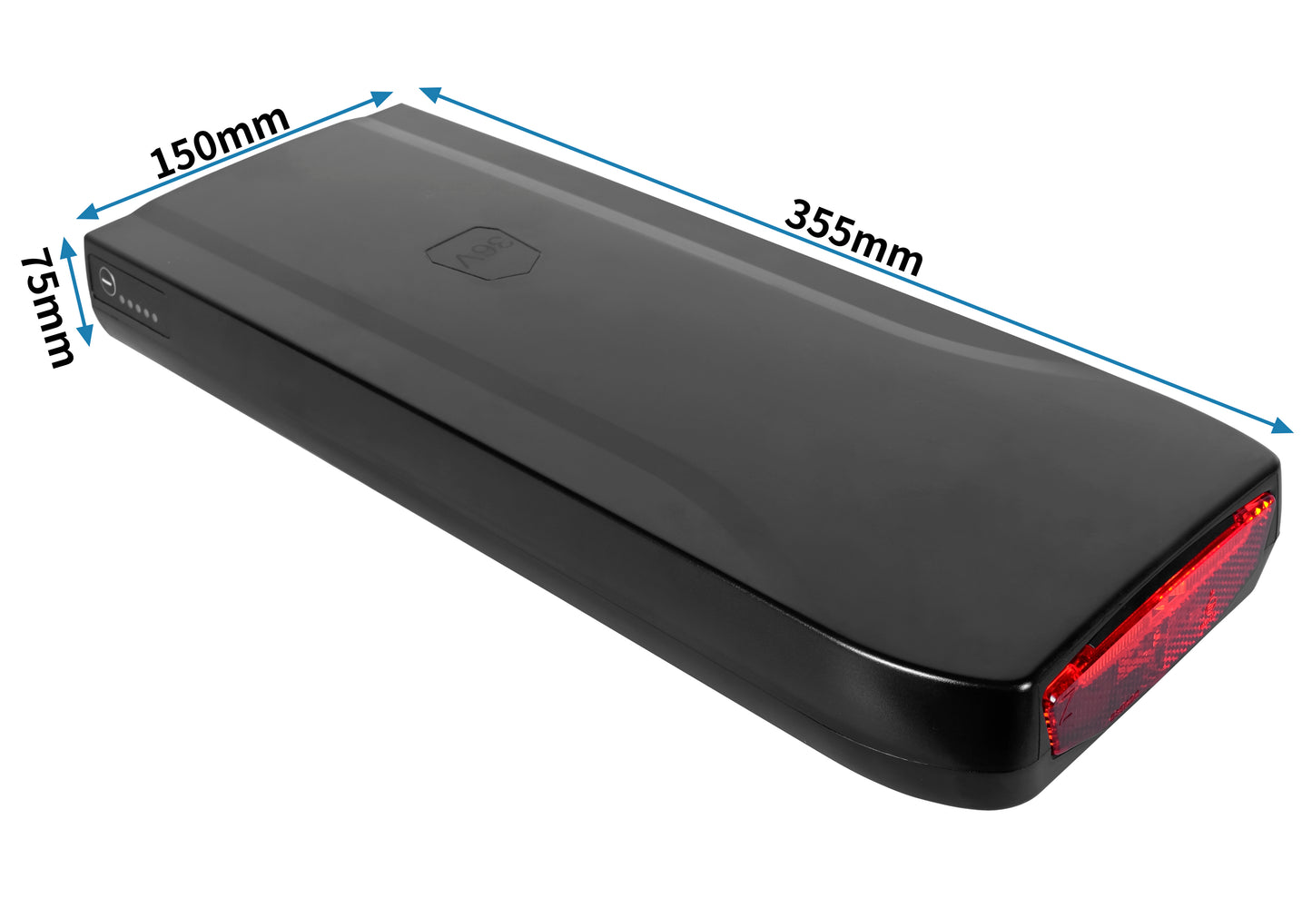 36V 13Ah/468Wh Rear Carrier E-Bike Battery & Charger Set | Smart BMS (Bafang CanBus) for Fischer, Telefunken, MTF, DHS & More
