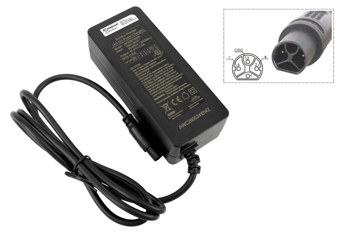 36V 13Ah/468Wh Rear Carrier E-Bike Battery & Charger Set | Smart BMS (Bafang CanBus) for Fischer, Telefunken, MTF, DHS & More