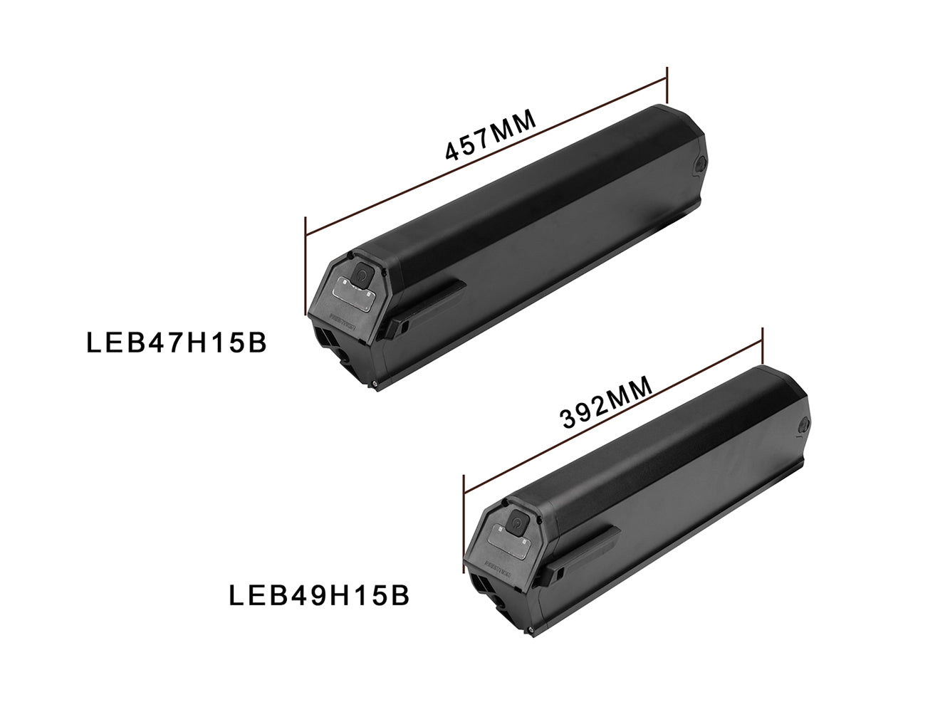 Batteria per bici elettrica e-JOE agli ioni di litio 48 V - 13 Ah/624 Wh, sostitutiva per e-JOE GADIS Long Range Comfort Cruiser, e-JOE KODA Sports Class Commuter