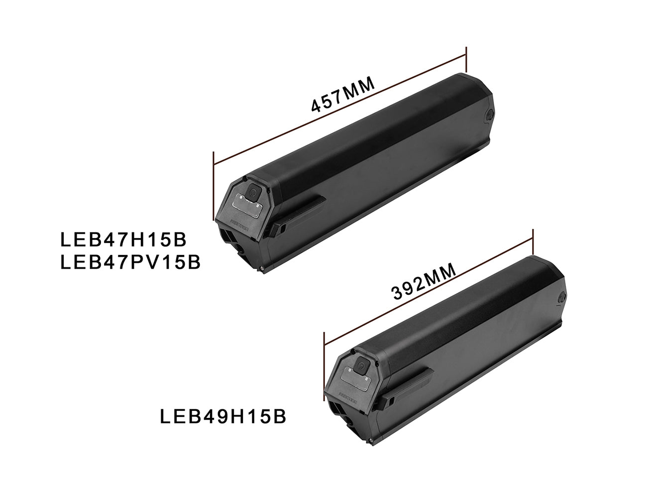 Batteria per bici elettrica e-JOE Li-Ion 48V - 17,5Ah/840Wh, sostitutiva per e-JOE KODA Sports Class Commuter