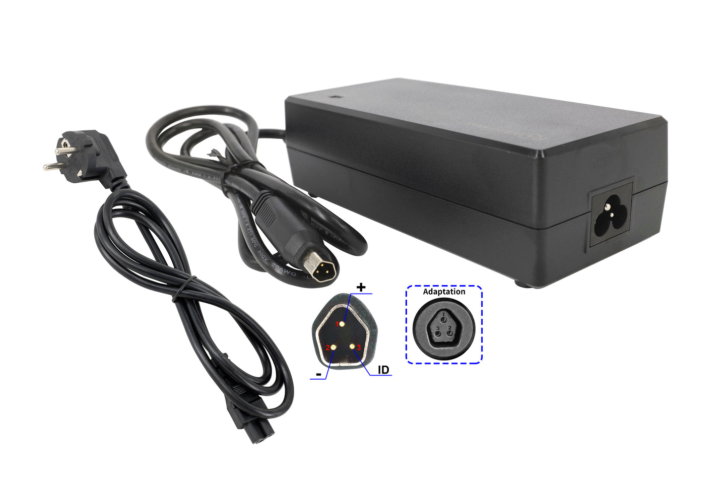 Caricabatterie Powersmart per bici elettrica 36V 2A per batterie Phylion (spina Pentagon)-1