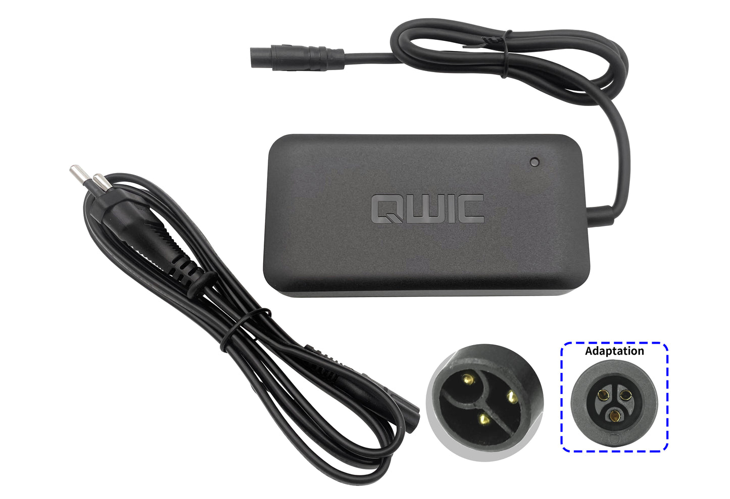 Caricabatterie 36V 2A per batteria agli ioni di litio da 36V per bici elettrica, con spina ST CC a 3 PIN