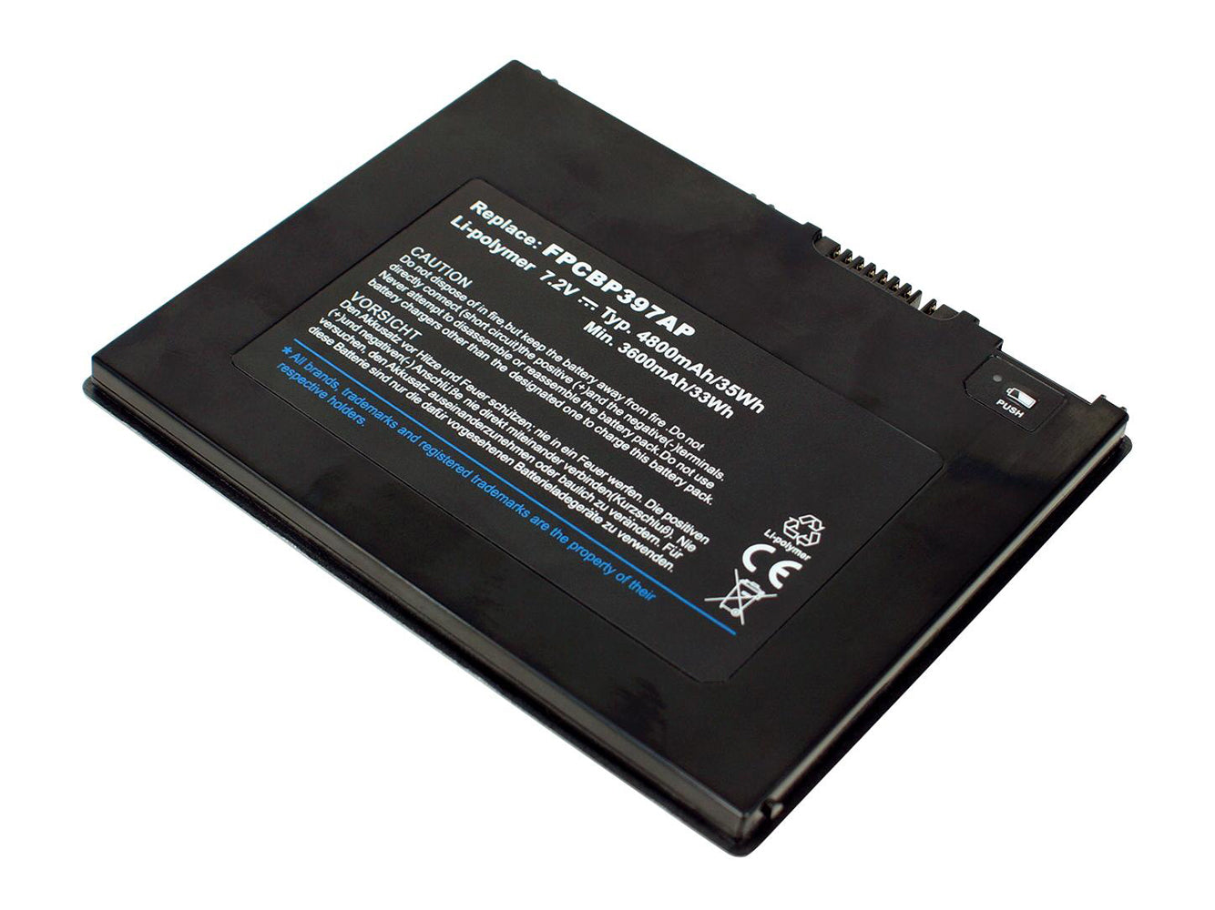 Batteria di ricambio per laptop FUJITSU Stylistic Q572, Stylistic Q572-W7D-001, Stylistic Q572-W8-001, Stylistic Q572/G