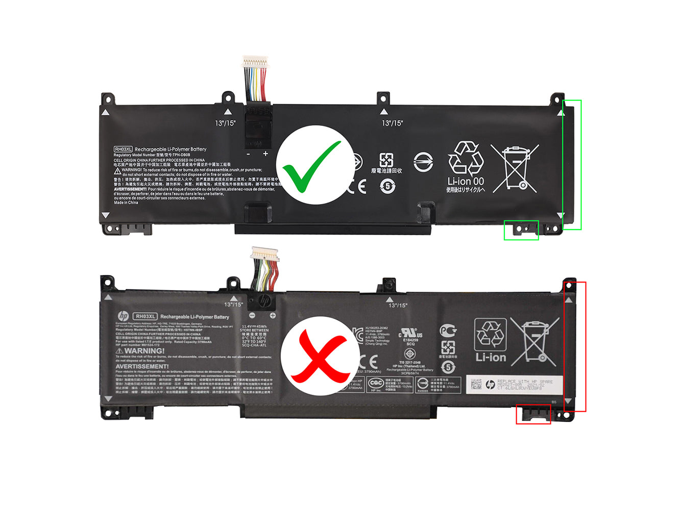 Batteria di ricambio per laptop per HP TPN-Q517, ZHAN66 Pro A 14 G4, ZHAN66 Pro14 G4