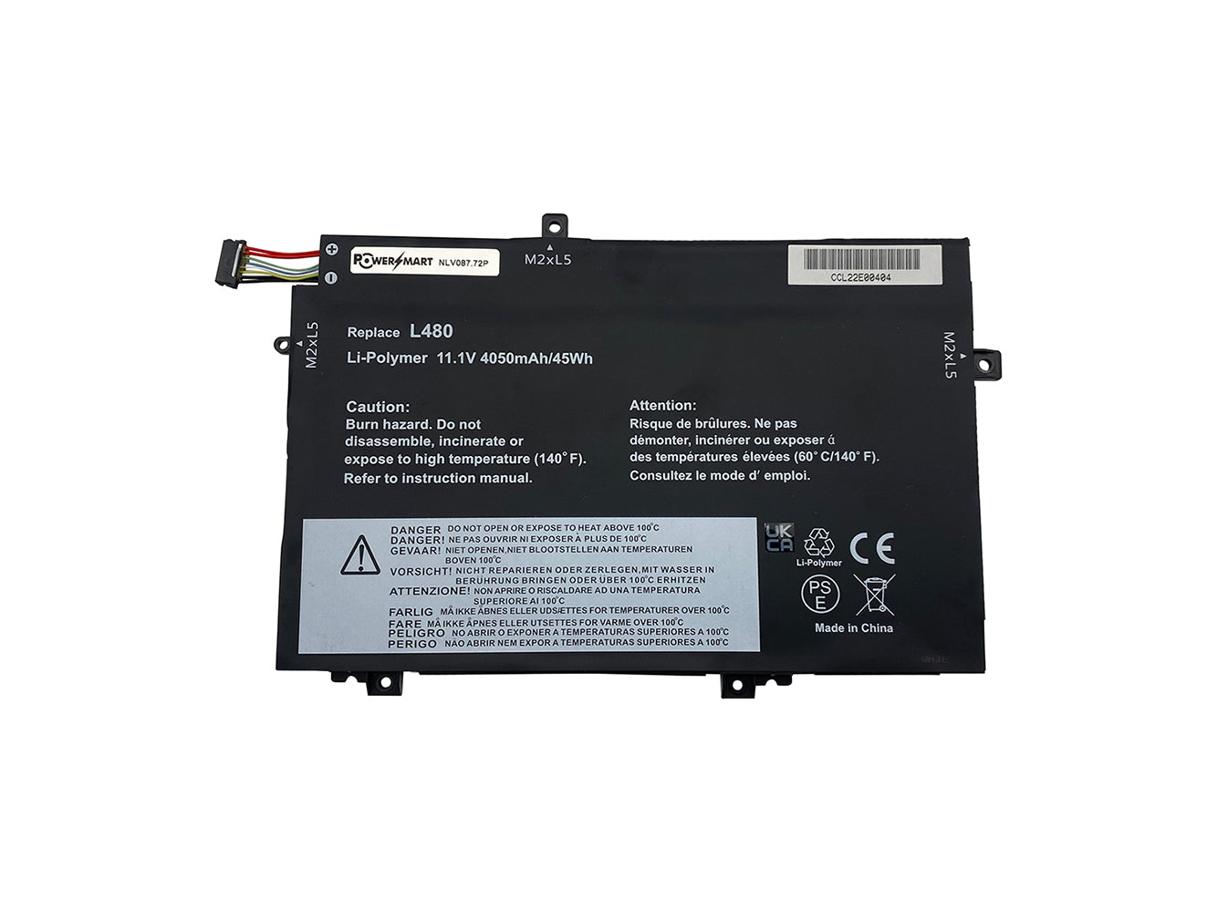 Sostituzione della batteria del laptop per LENOVO ThinkPad L480, ThinkPad L580