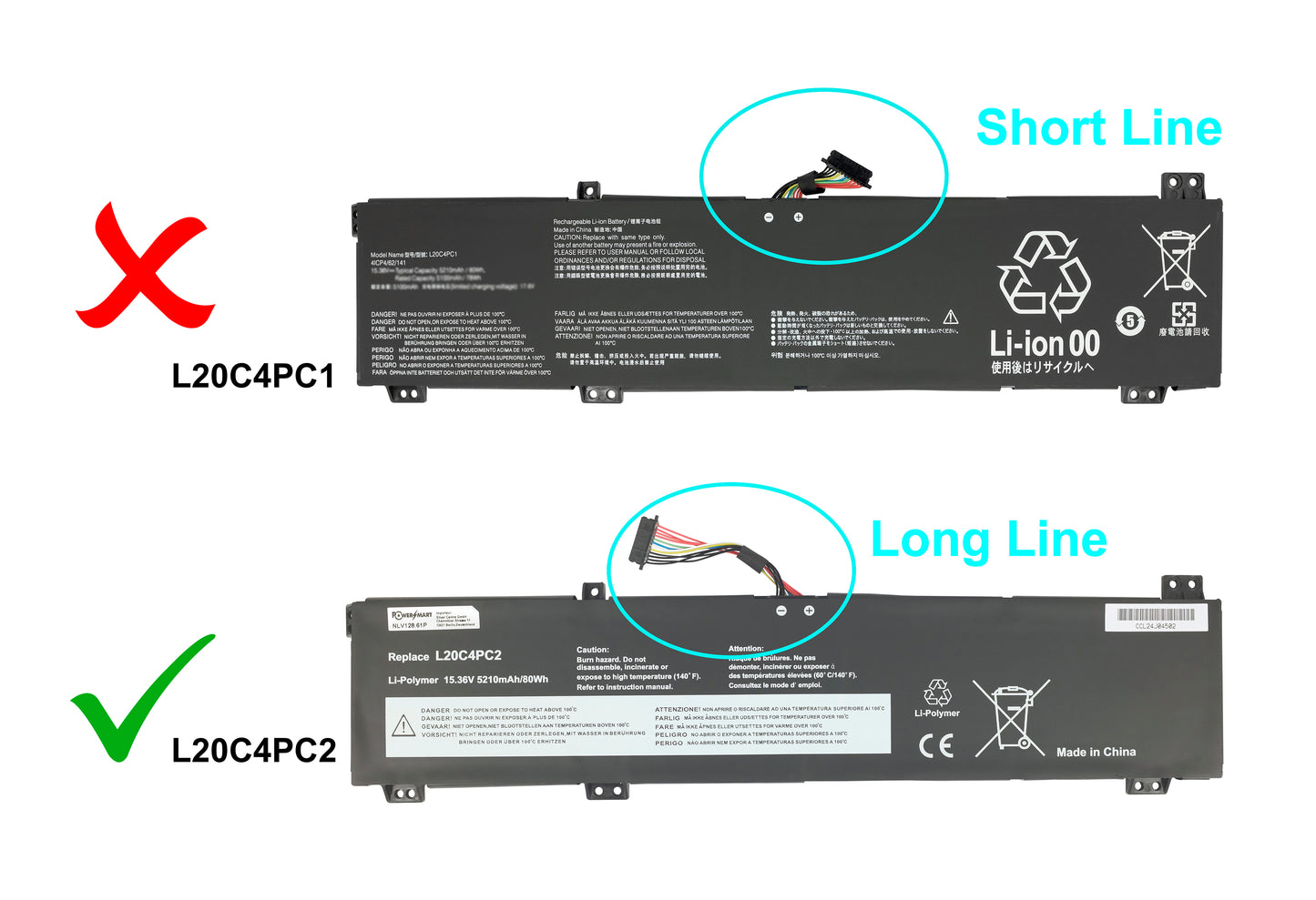 Laptop Battery Replacement for LENOVO Legion 5 Pro-16ACH6 2021, Legion 5 Pro-16ACH6H, Legion 5 Pro-16ITH6, Legion 5 Pro-16ITH6H
