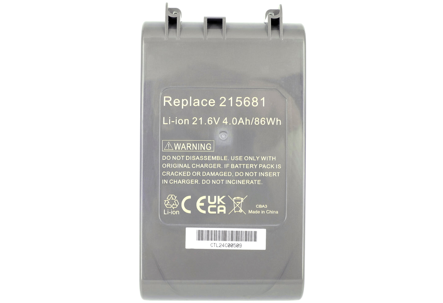 Vervangende accu voor de DYSON V8 Animal draadloze stofzuiger