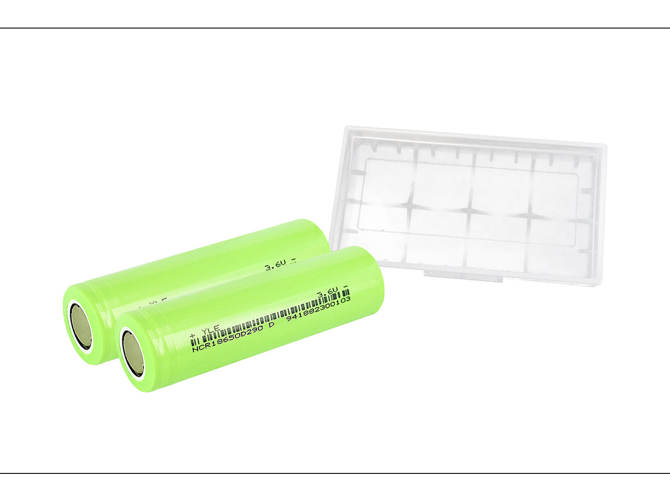 2 celle di batteria ricaricabili 18650 da 2900 mAh