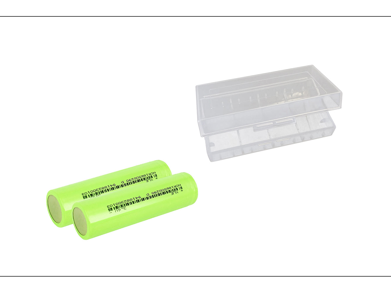 2 celle di batteria ricaricabili 18650 da 2900 mAh