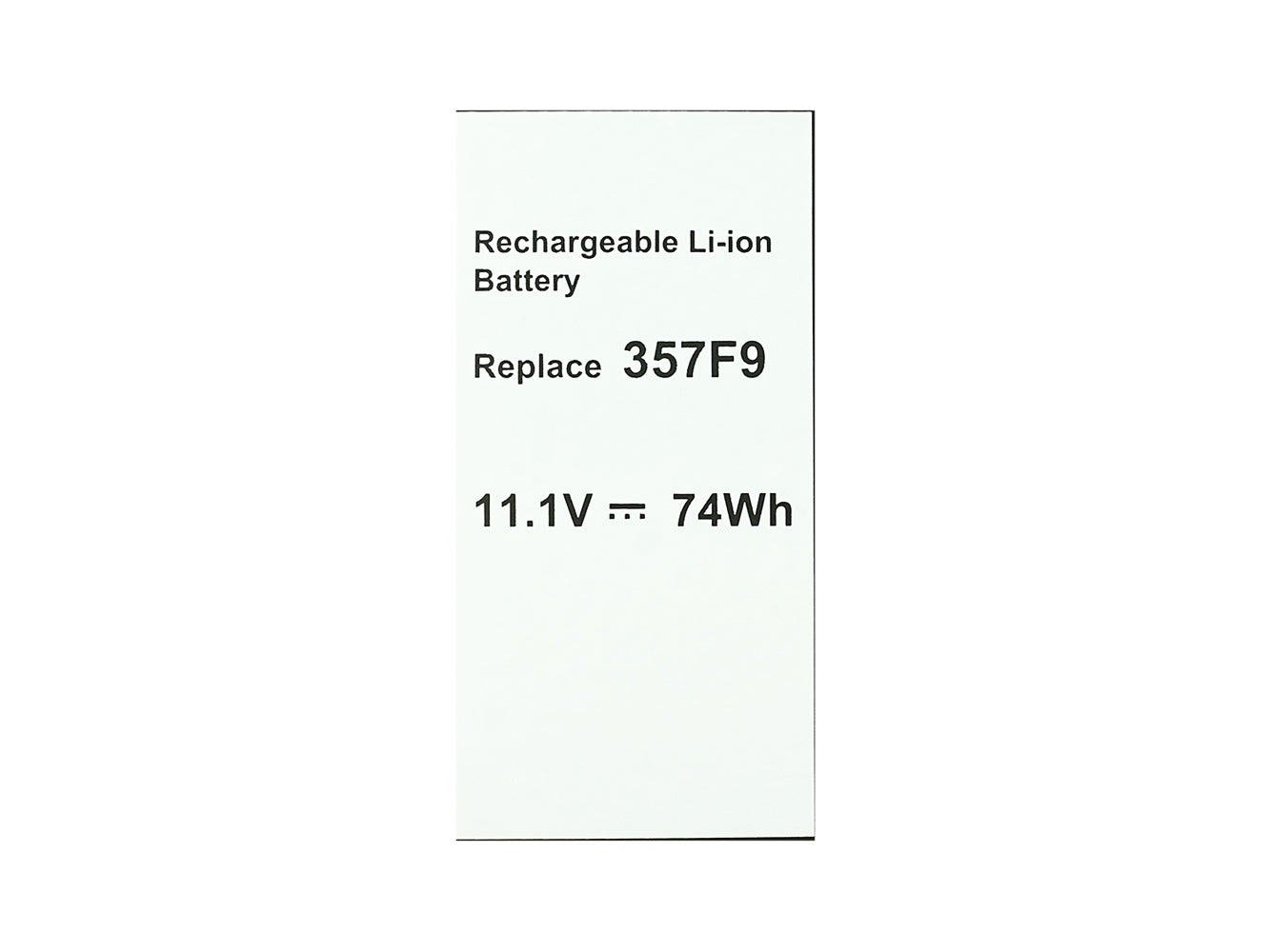 Batteria sostitutiva per laptop Dell INS15PD-1548B, INS15PD-1548R, INS15PD-1748B, INS15PD-1748R, INS15PD-1848B, INS15PD-2548B