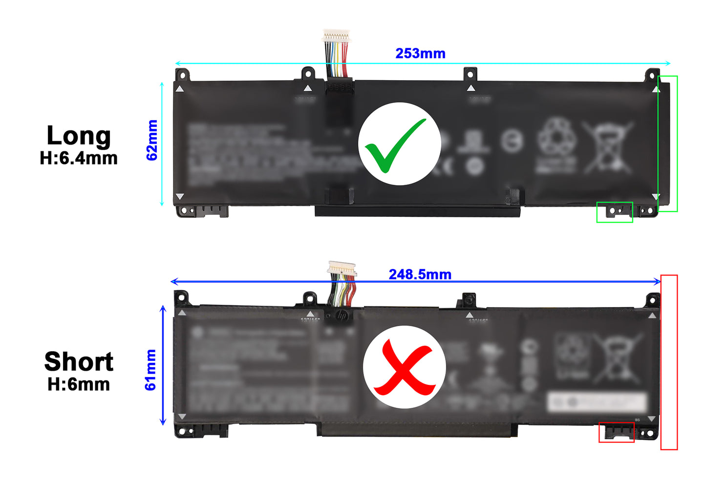 Laptop Battery Replacement for HP TPN-Q517, ZHAN66 Pro A 14 G4, ZHAN66 Pro14 G4