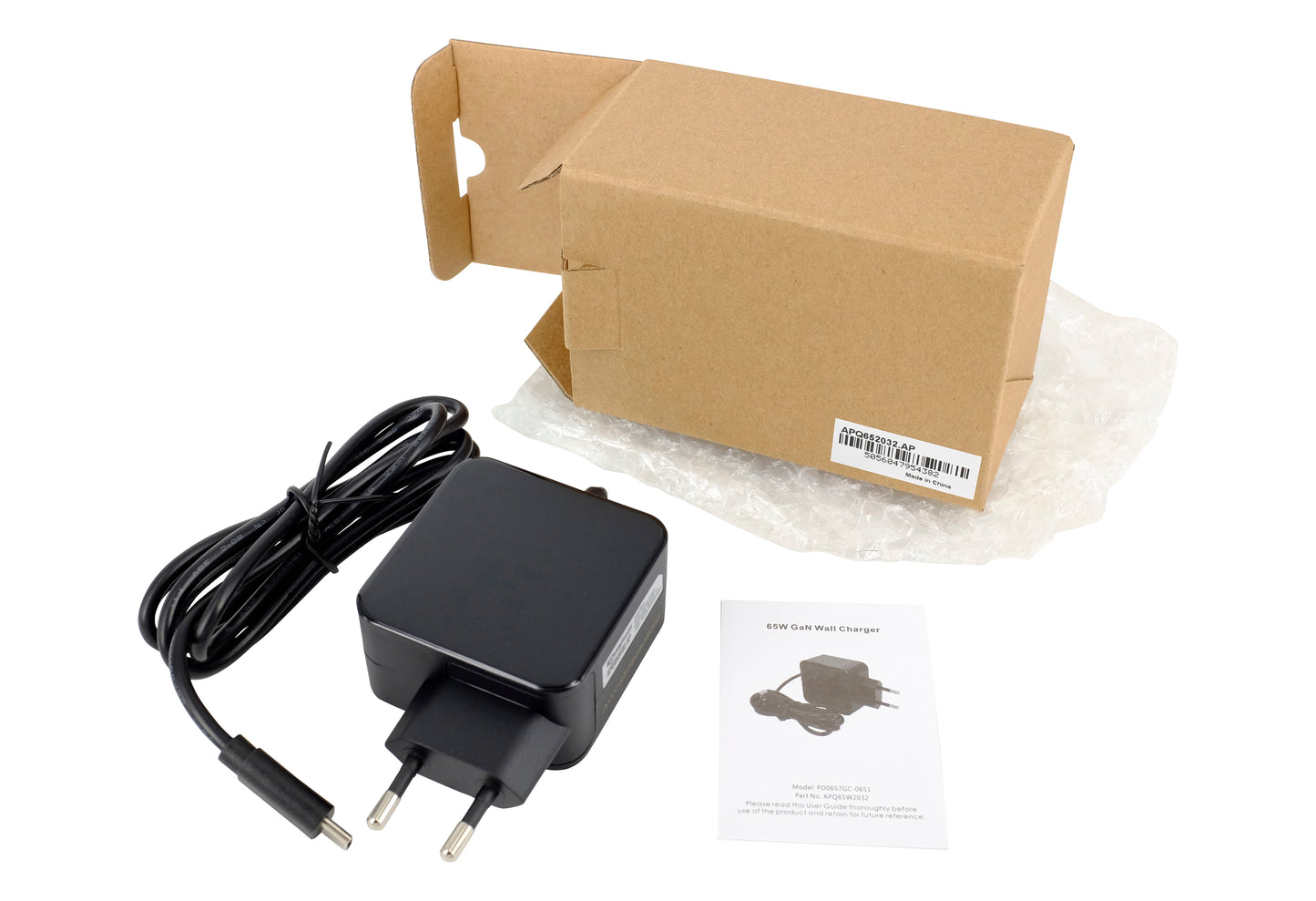 USB-C 65W GaN-Schnellladegerät, kompatibel mit Huawei MateBook, Lenovo Thinkpad, MacBook Pro/Air, Spectre, ASUS Chromebook, Acer, Dell, Google, Samsung, Xiaomi Typ-C-Netzteil