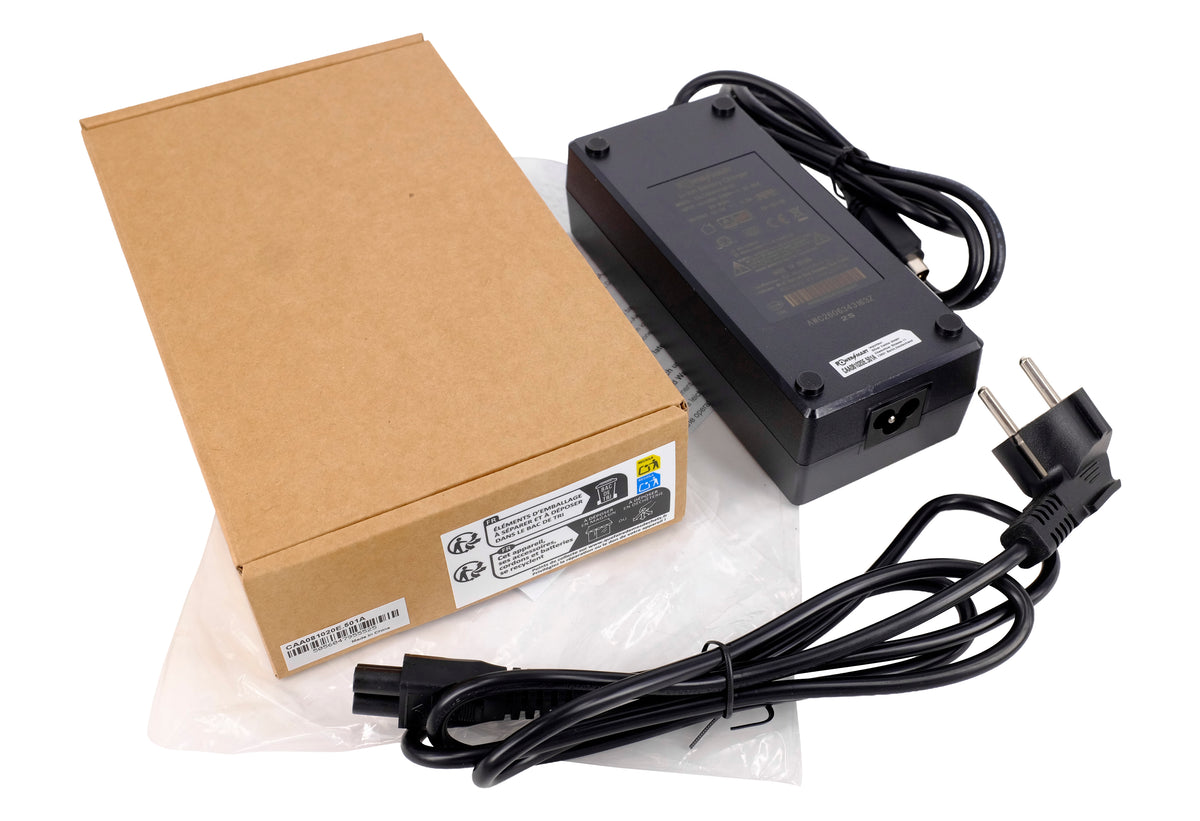 Caricabatterie E‑Bike 42V 2A per Batteria Egoing 36V Li‑Ion – Caricabatterie di Ricambio con Connettore Trapezoidale 5 Pin