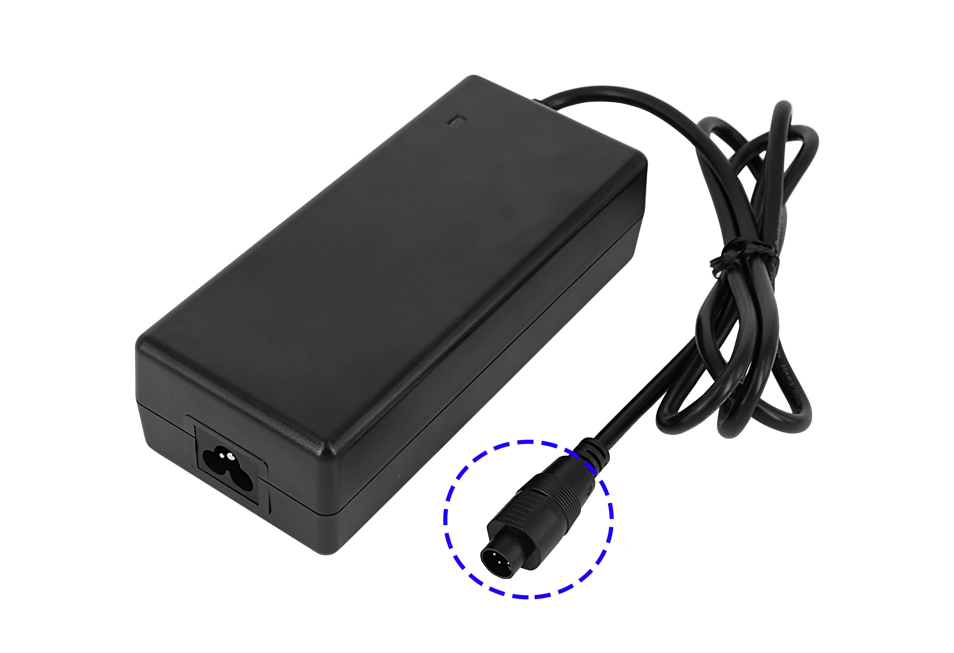 Chargeur SVD 42 V 2 A 5 broches pour vélos électriques équipés de batteries lithium Joycube et Phylion 36 V.