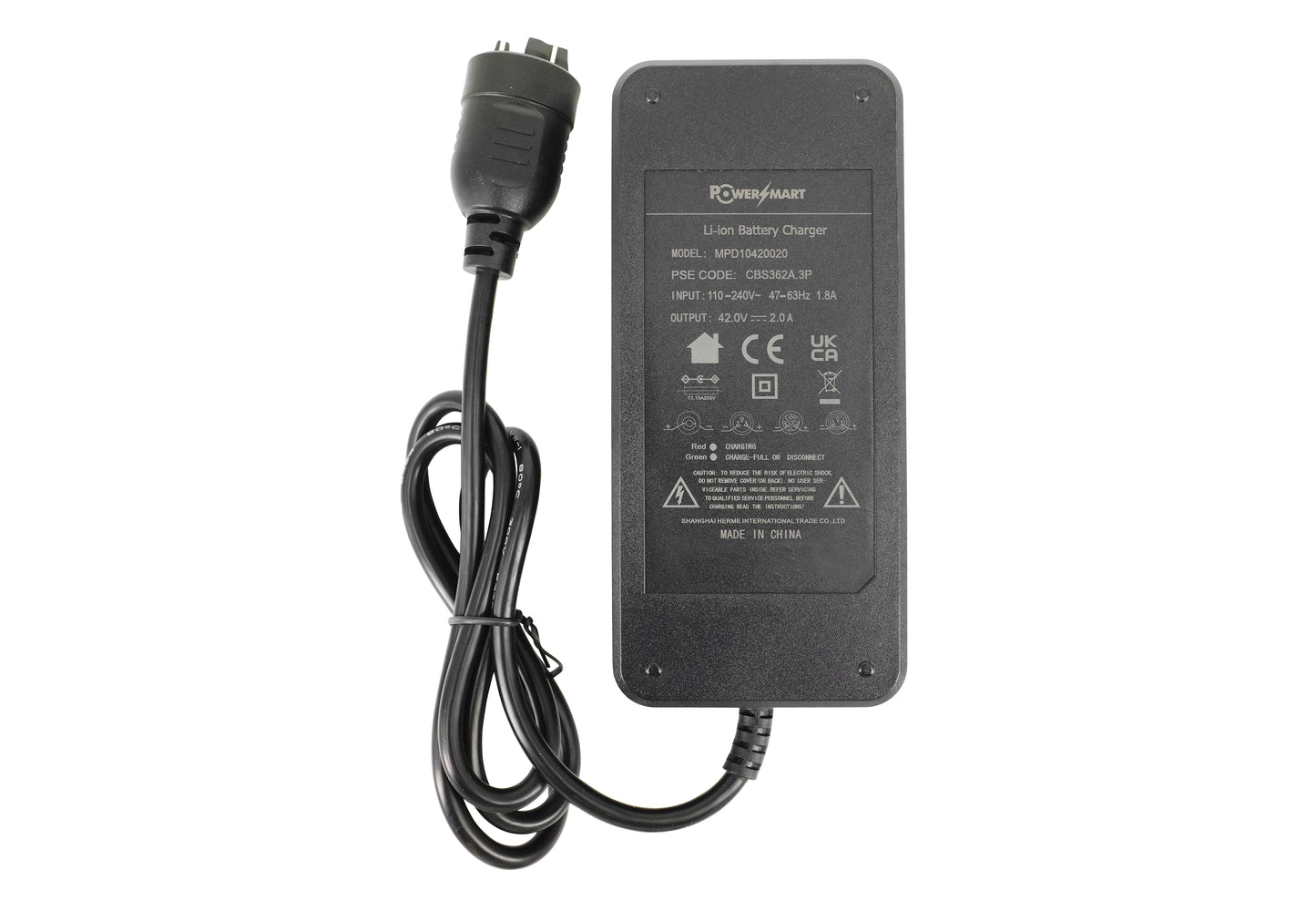 42 V 2 A AC-Adapter-Ladegerät für 36 V Active/Performance Line Ebike-Akkus