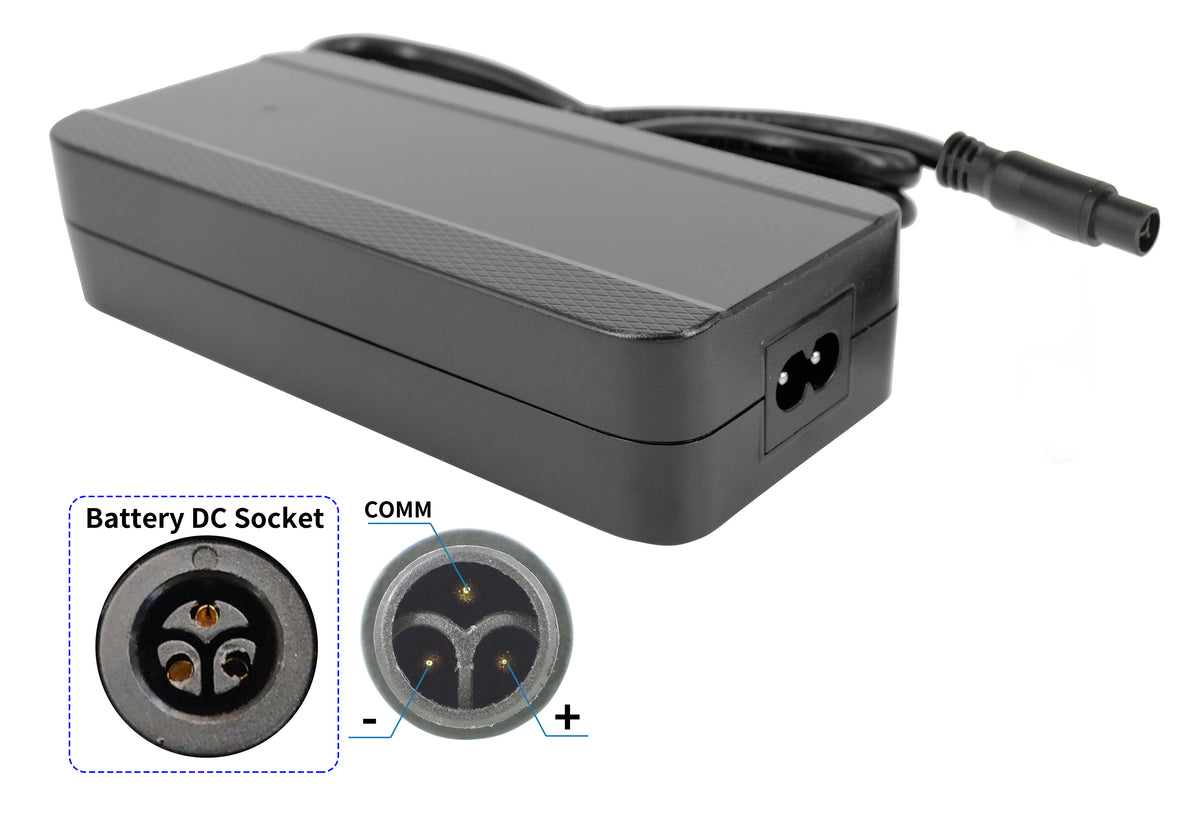 42V 2A E‑Bike Laddare för Greenway YJ145, Puch Basic D7 & Telefunken Alleskunner RC657 – 36V Li‑Ion Batteriladdare med 3‑Pin Kontakt