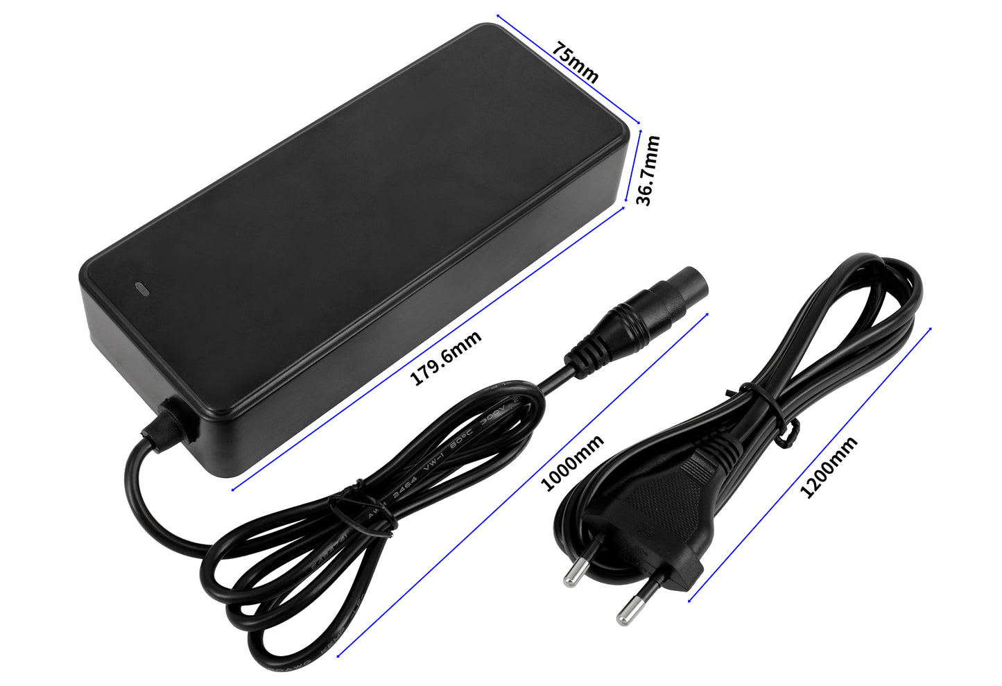 Ładowarka 54.6V 2A do Xiaomi Electric Scooter 5 Max, 4 Pro Max, Segway ZT3 Pro i Ninebot Max G3 – Zamienna Ładowarka do Hulajnogi Elektrycznej 48V