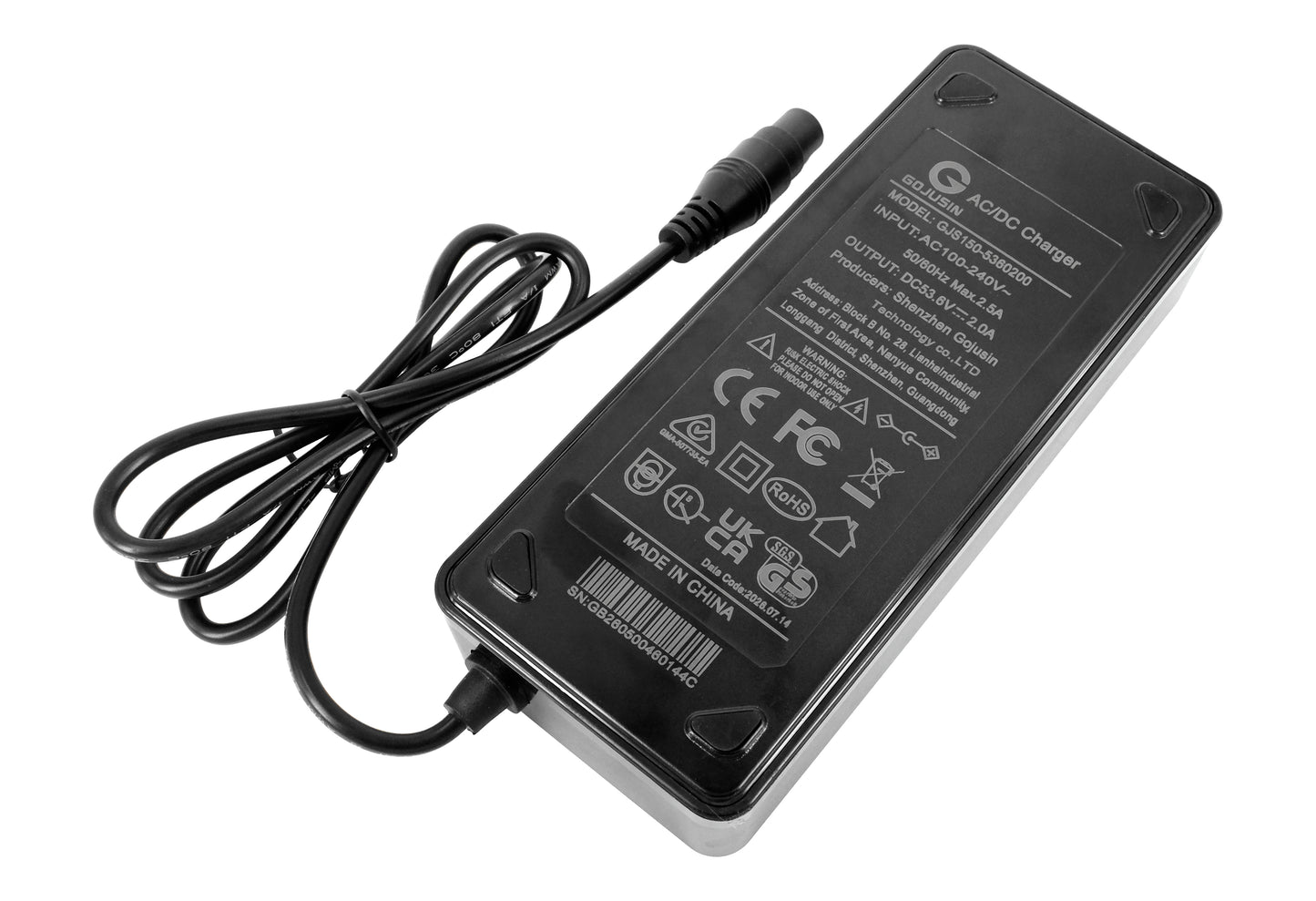 Ładowarka 54.6V 2A do Xiaomi Electric Scooter 5 Max, 4 Pro Max, Segway ZT3 Pro i Ninebot Max G3 – Zamienna Ładowarka do Hulajnogi Elektrycznej 48V